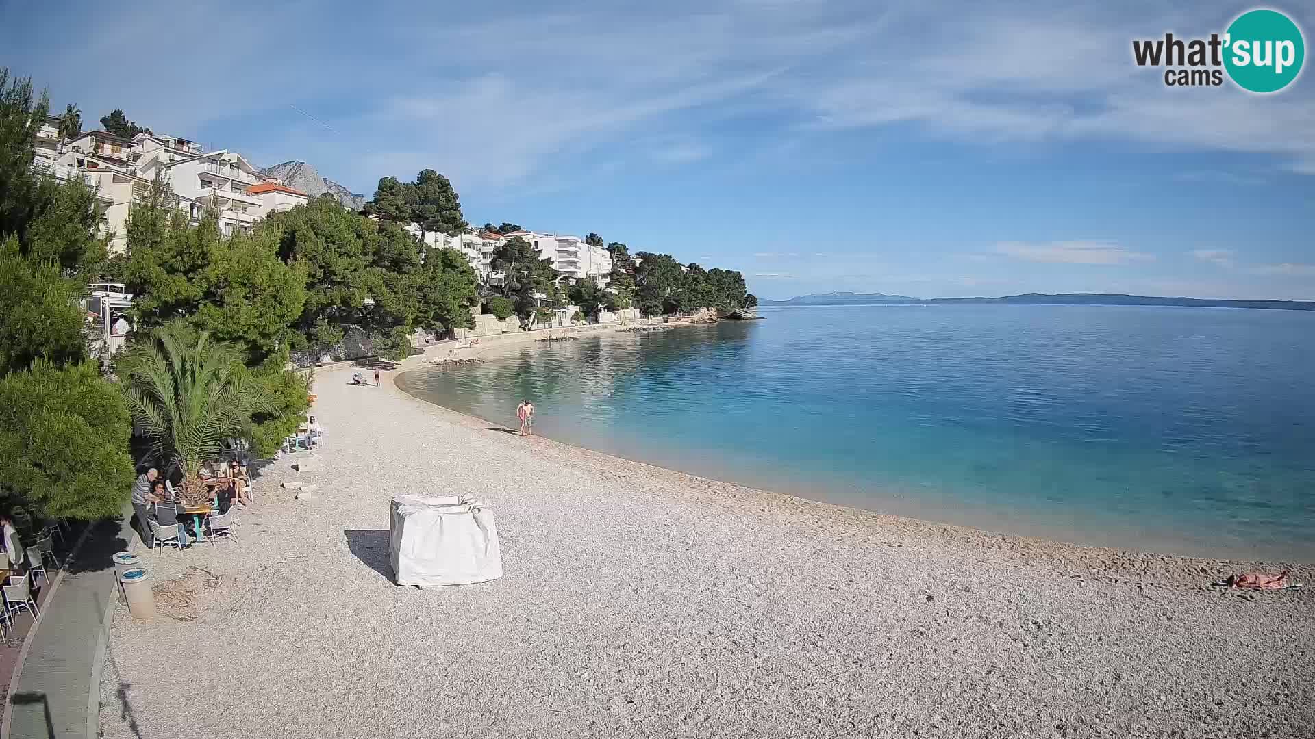 Webcam Lučica Beach Brela – Live View from the Adriatic Coast