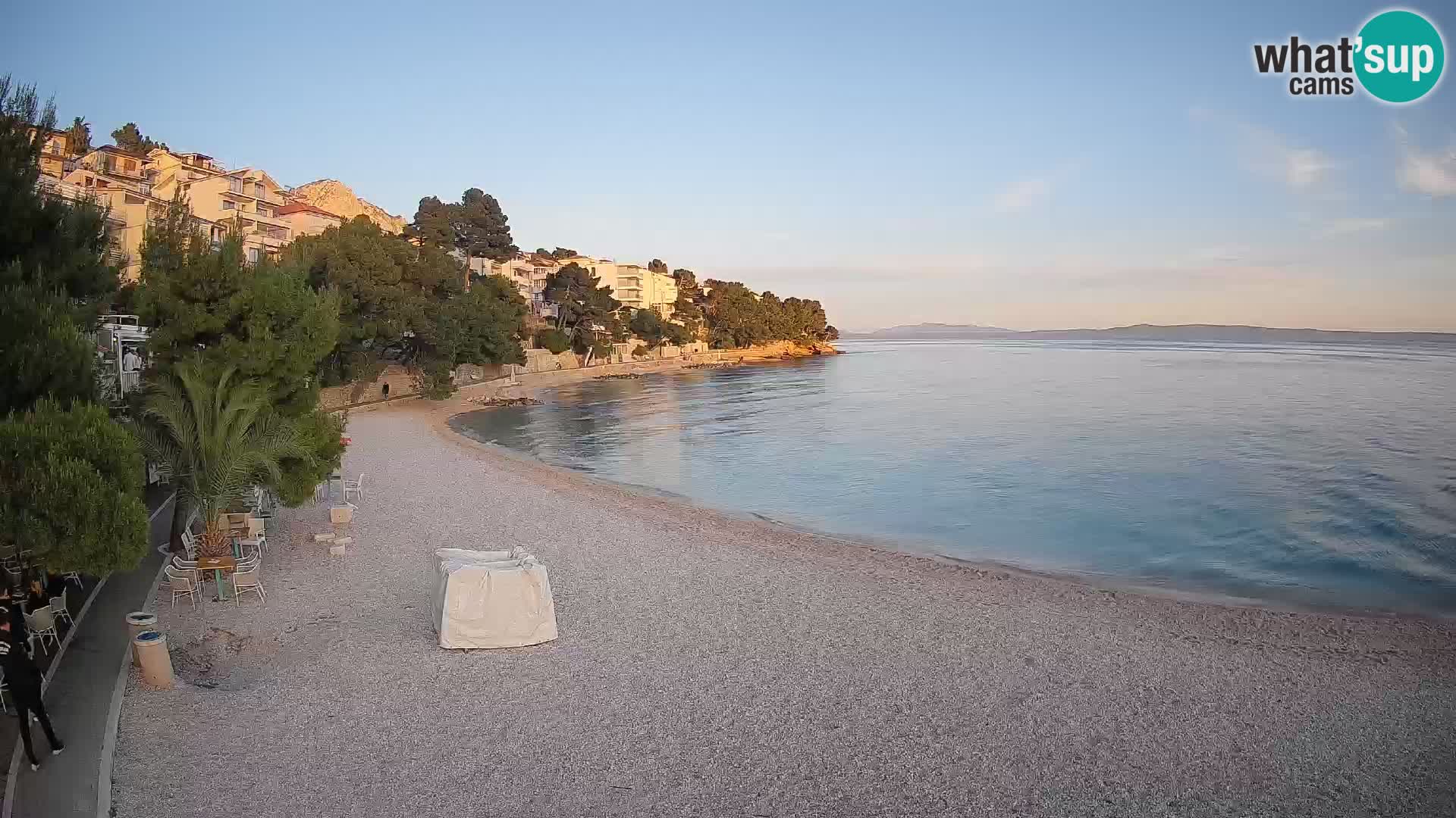 Webcam Lučica Beach Brela – Live View from the Adriatic Coast