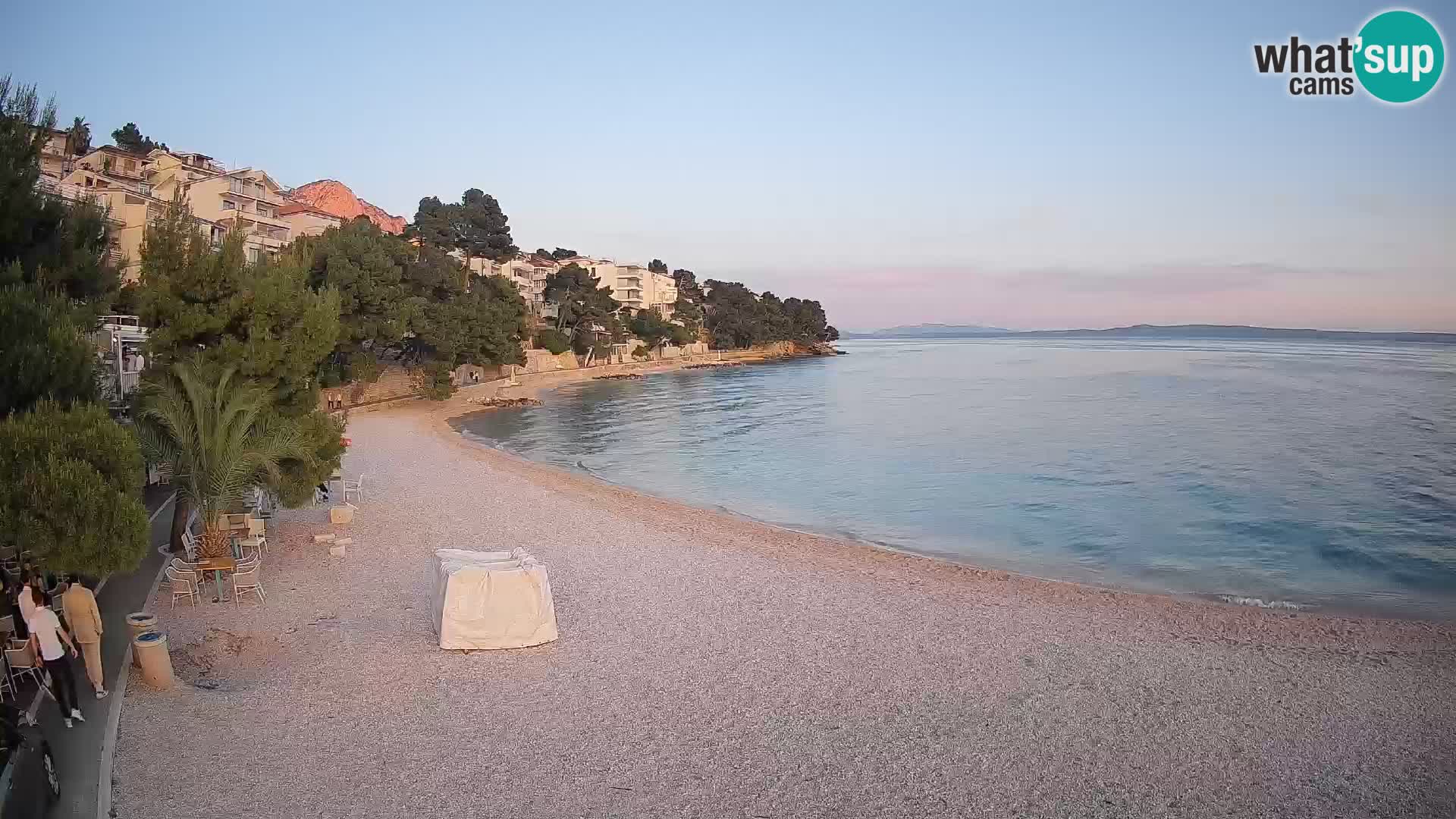 Webcam Lučica Beach Brela – Live View from the Adriatic Coast