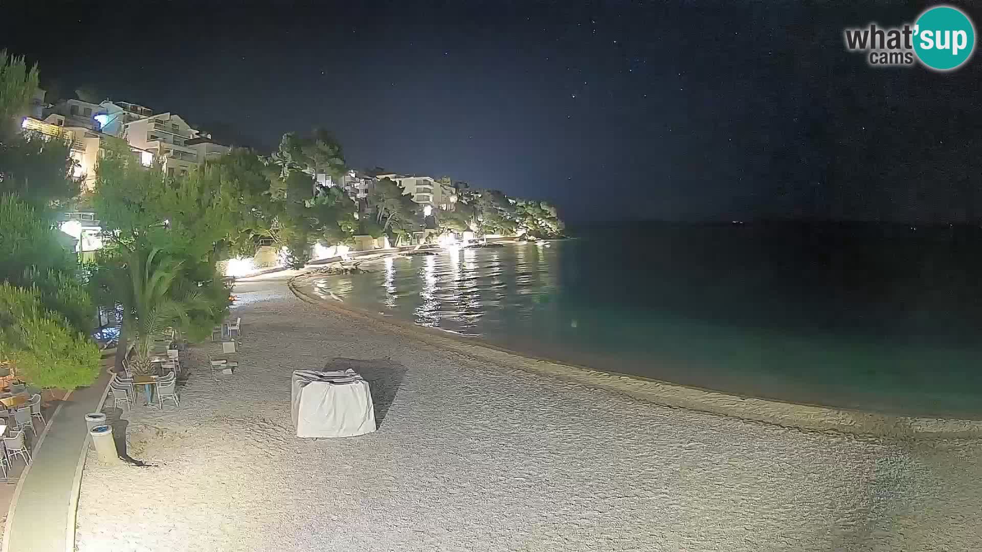 Webcam Lučica Beach Brela – Live View from the Adriatic Coast