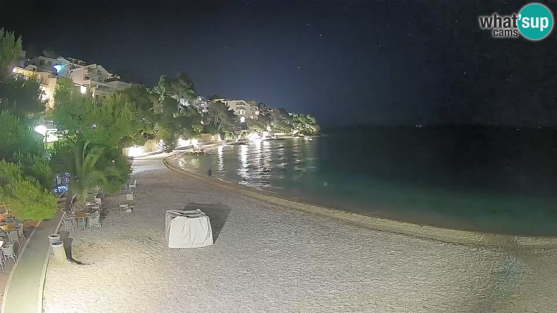 Webcam Lučica Beach Brela – Live View from the Adriatic Coast