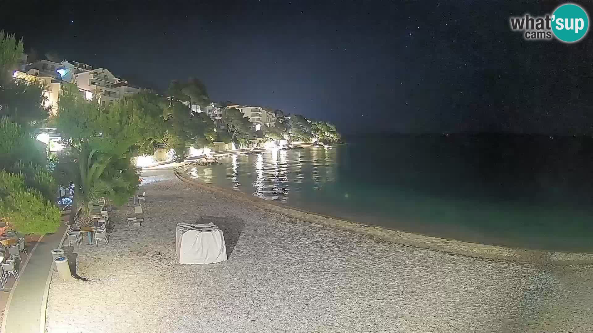 Webcam Lučica Beach Brela – Live View from the Adriatic Coast