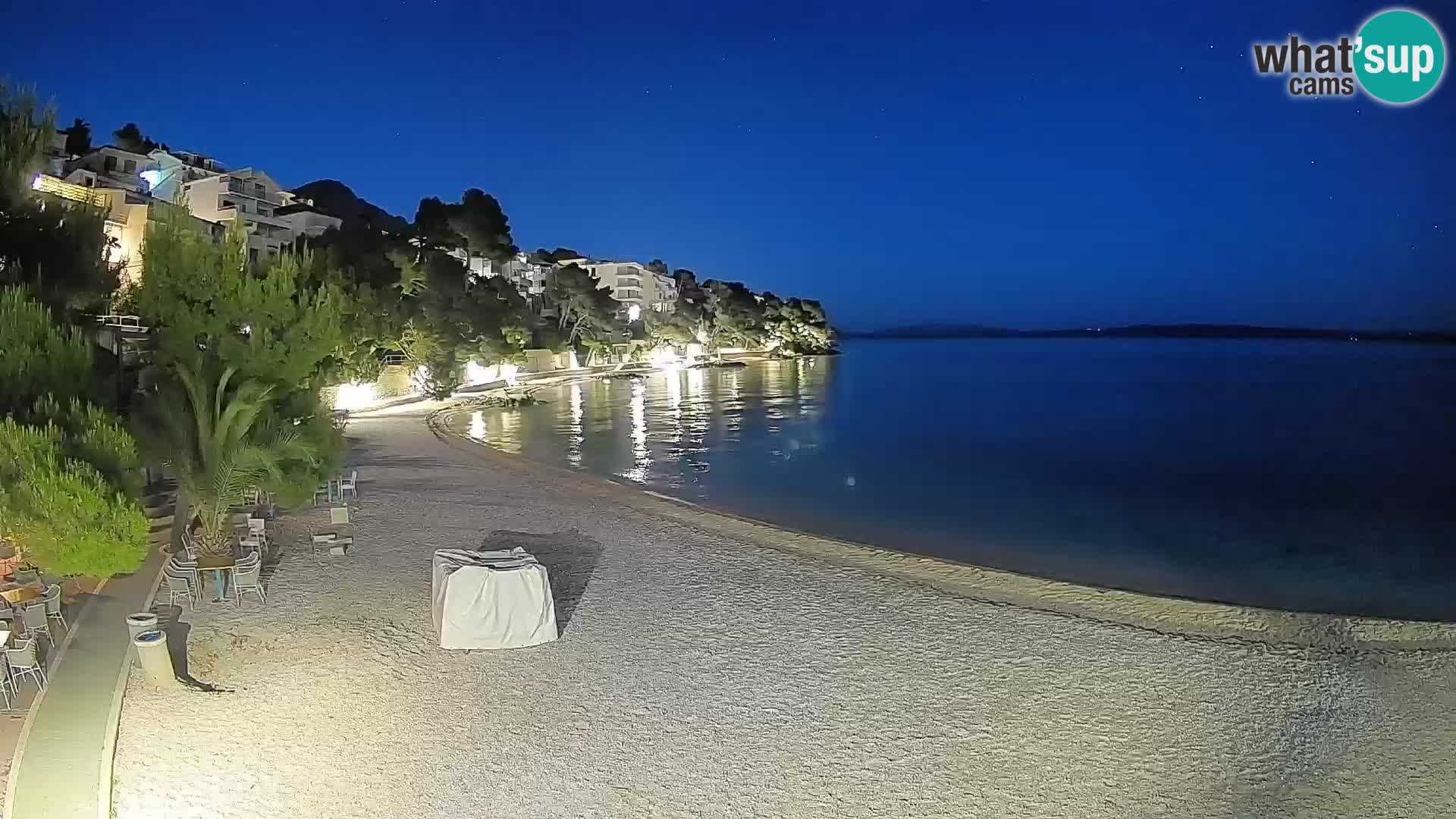 Webcam Playa Lučica Brela – Vista en directo de la costa adriática
