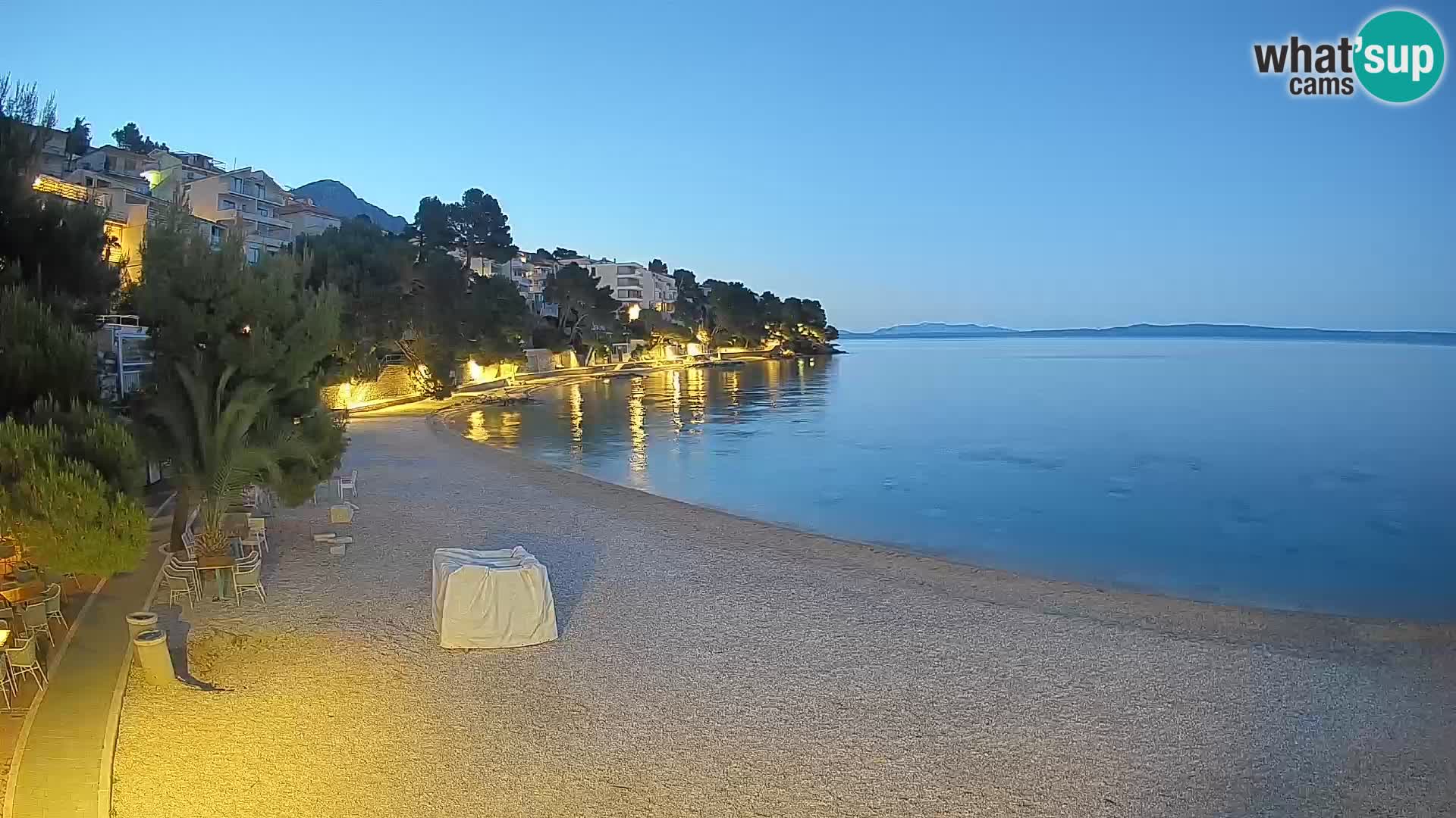 Webcam Lučica Beach Brela – Live View from the Adriatic Coast