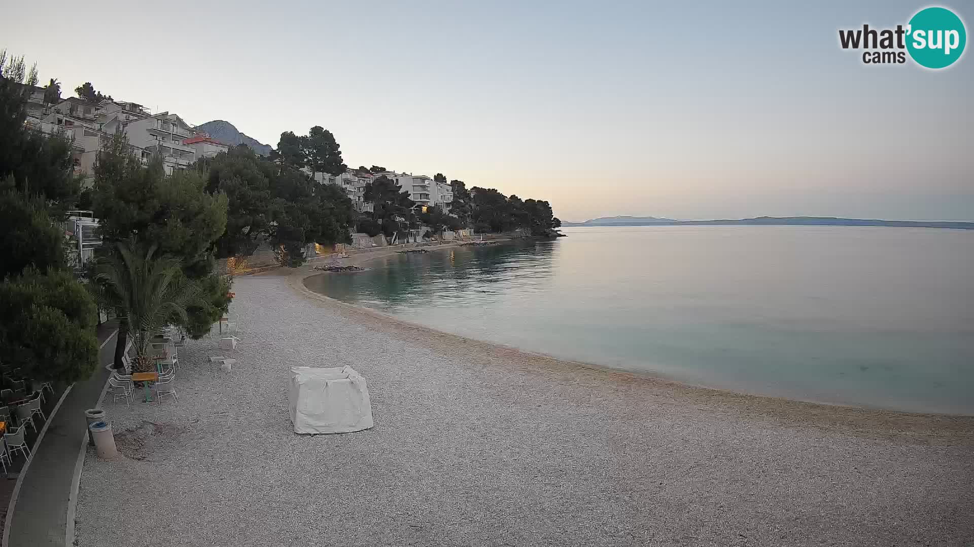 Webcam Lučica Beach Brela – Live View from the Adriatic Coast