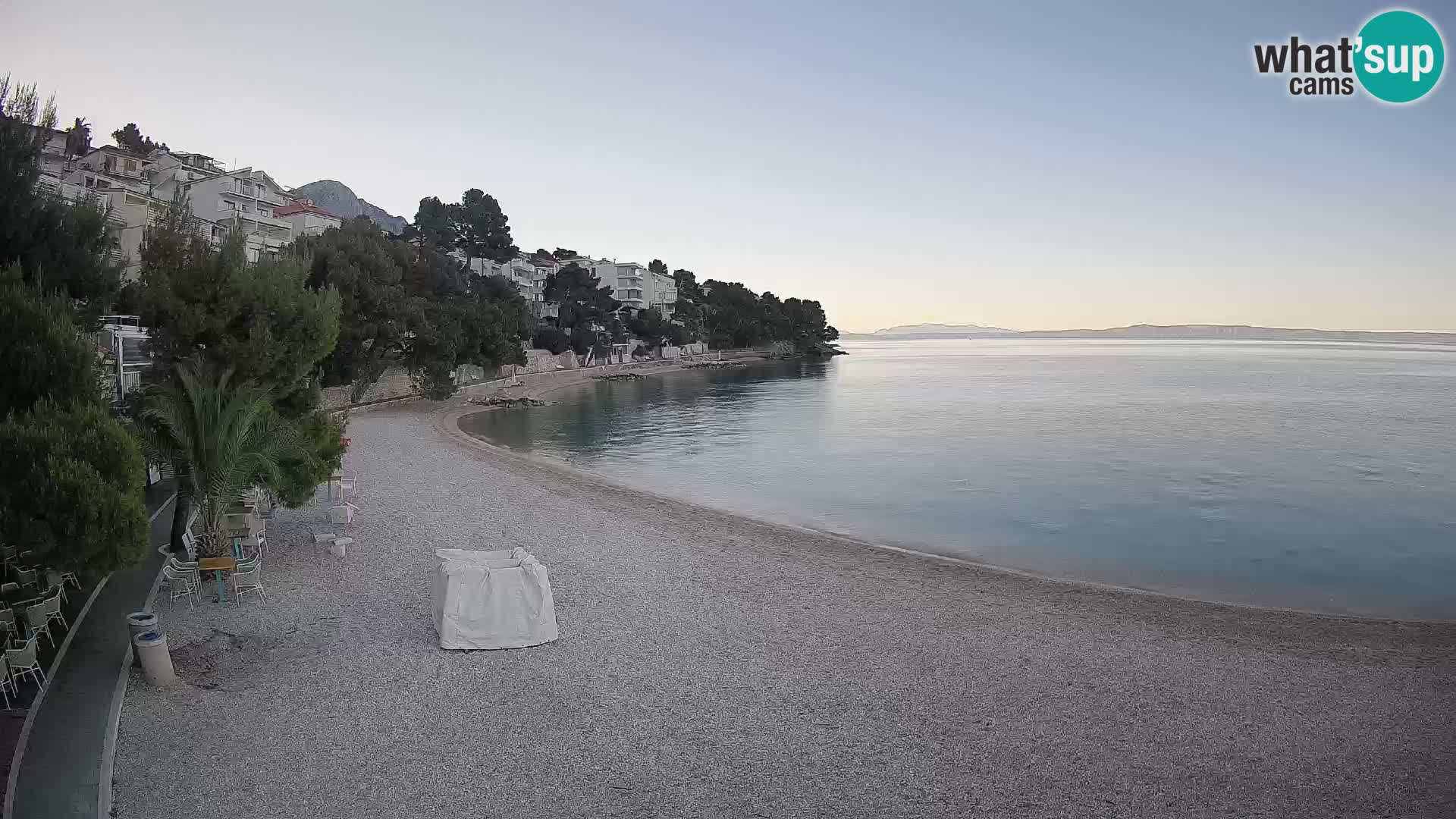 Webcam Lučica Beach Brela – Live View from the Adriatic Coast