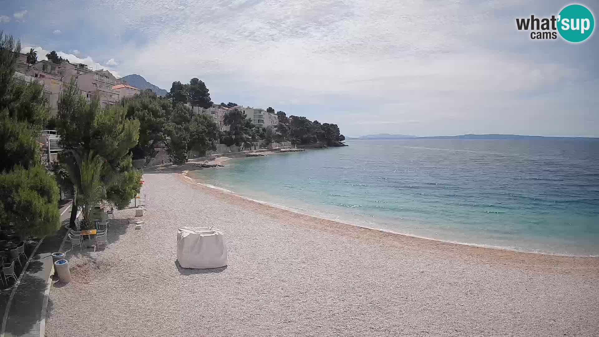 Webcam Lučica Beach Brela – Live View from the Adriatic Coast