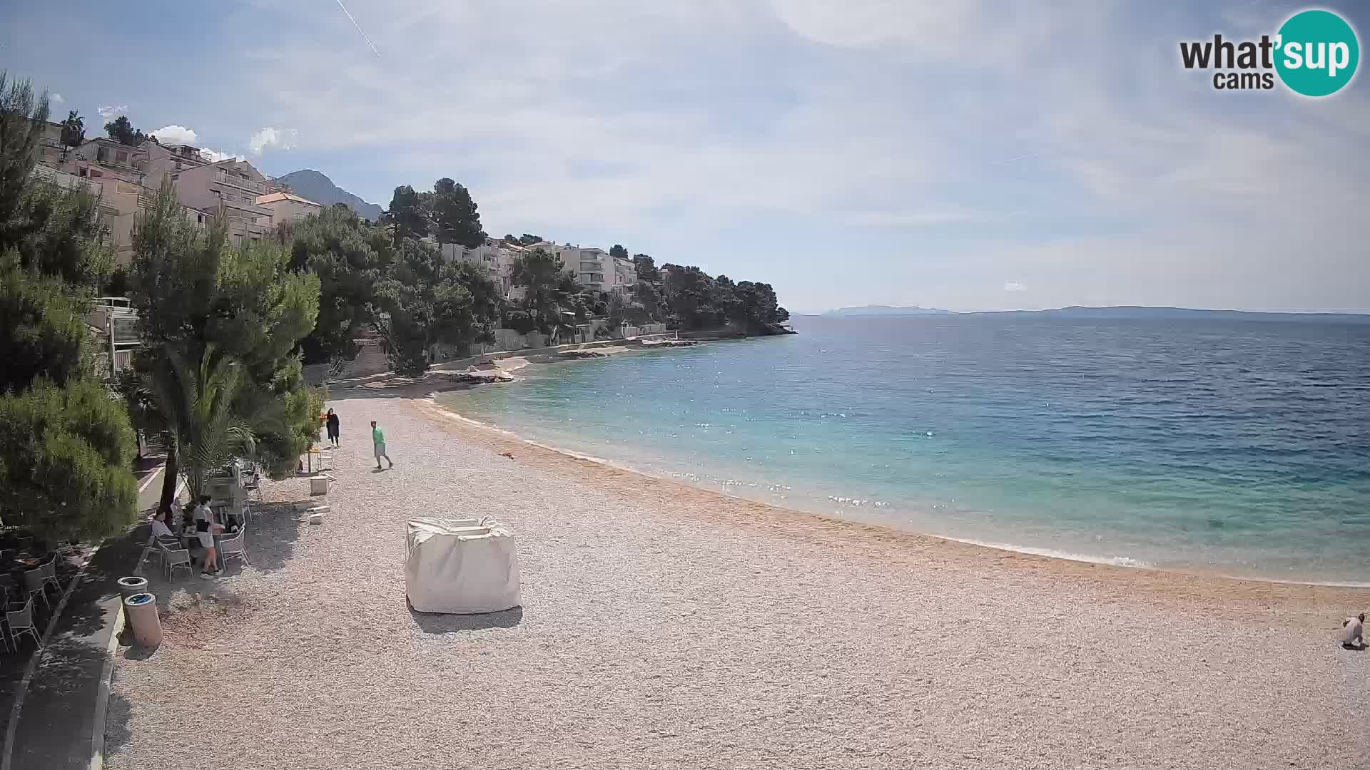 Webcam Lučica Beach Brela – Live View from the Adriatic Coast