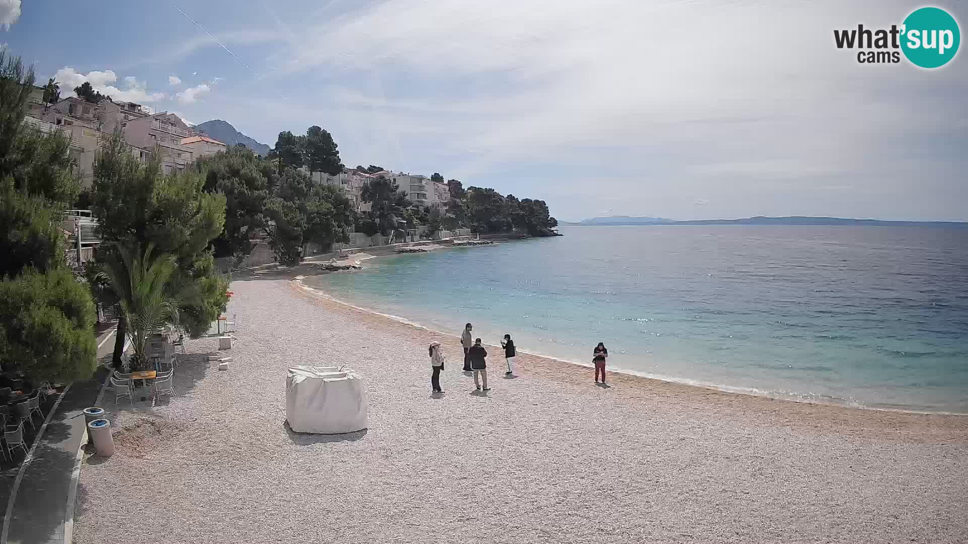 Webcam Lučica Beach Brela – Live View from the Adriatic Coast