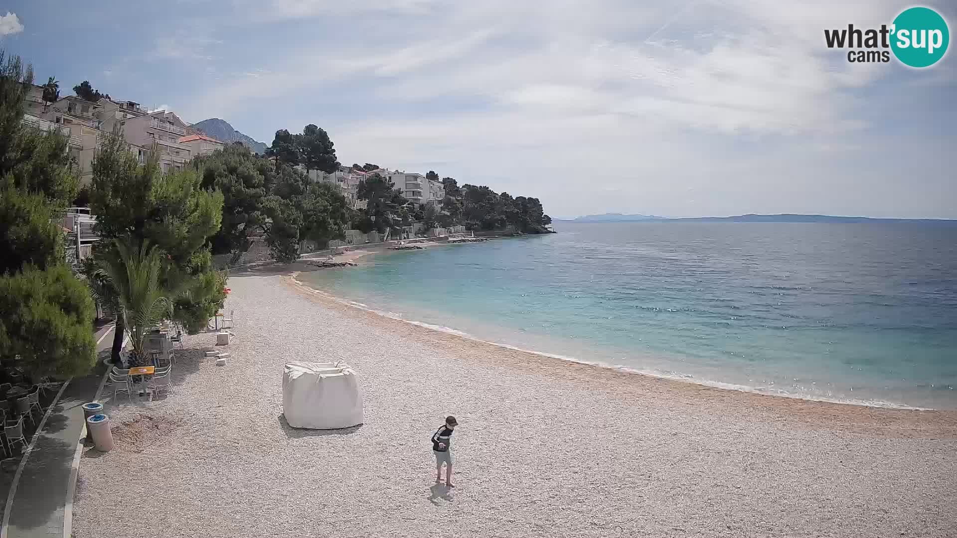 Webcam Lučica Beach Brela – Live View from the Adriatic Coast