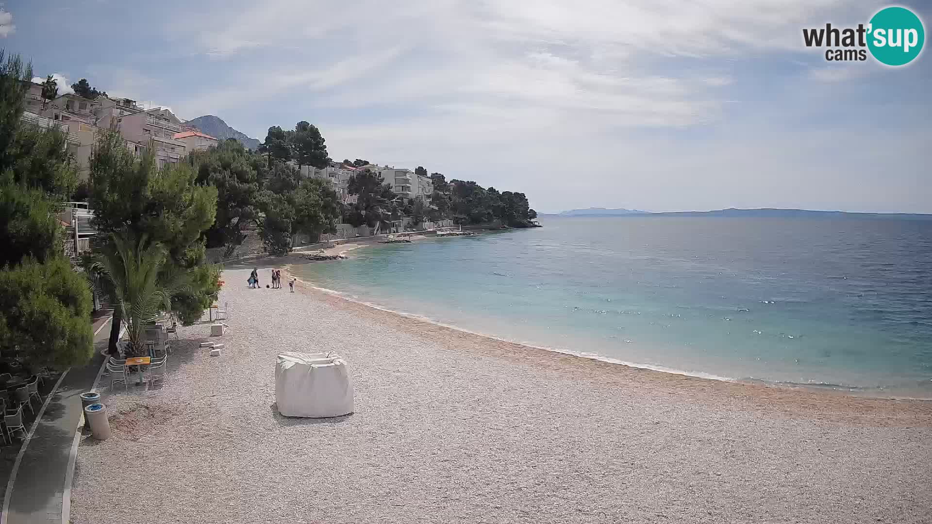 Webcam Lučica Beach Brela – Live View from the Adriatic Coast