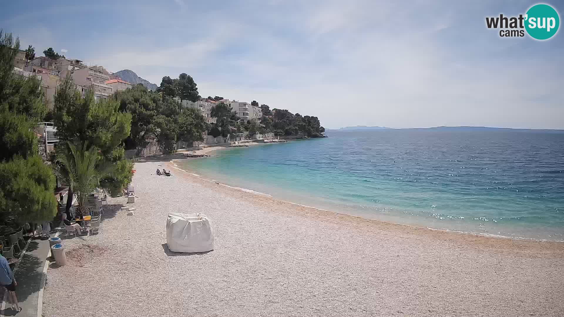 Webcam Lučica Beach Brela – Live View from the Adriatic Coast