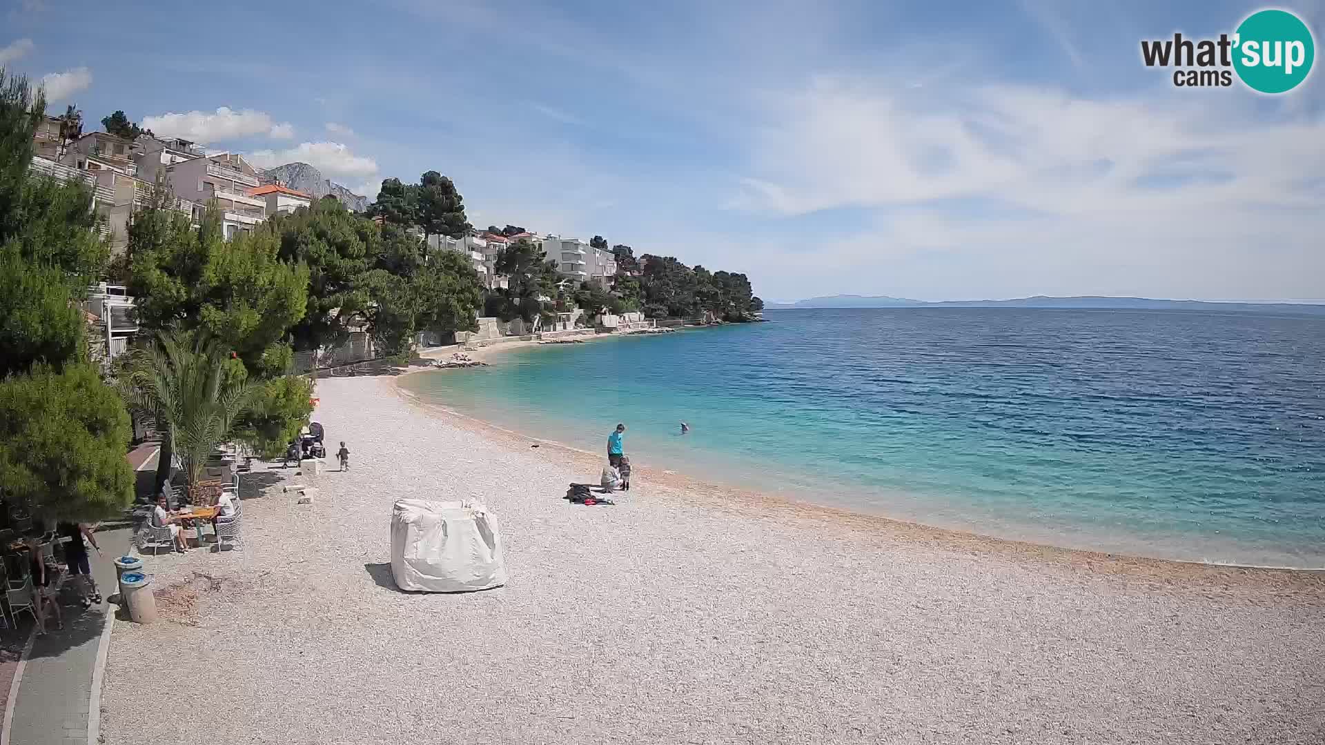 Webcam Lučica Beach Brela – Live View from the Adriatic Coast