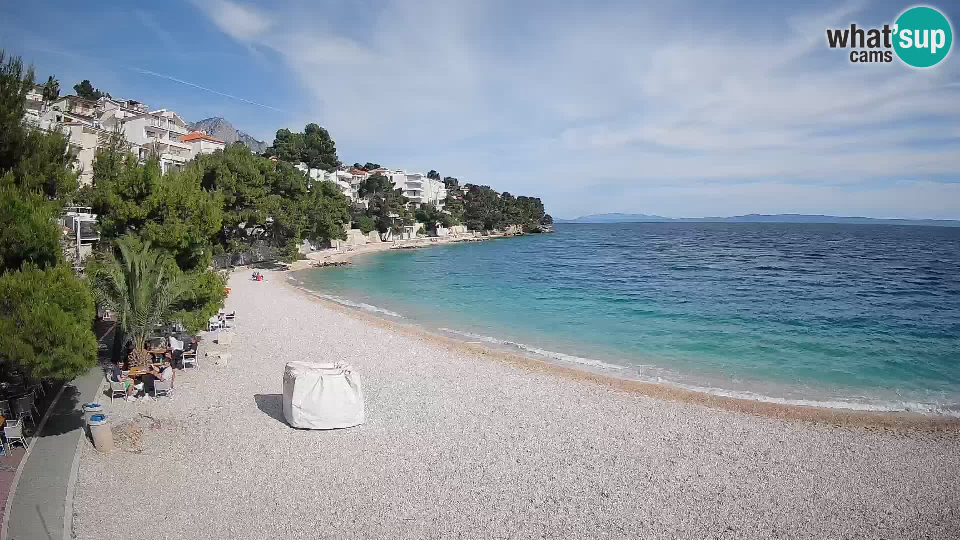 Webcam Lučica Beach Brela – Live View from the Adriatic Coast