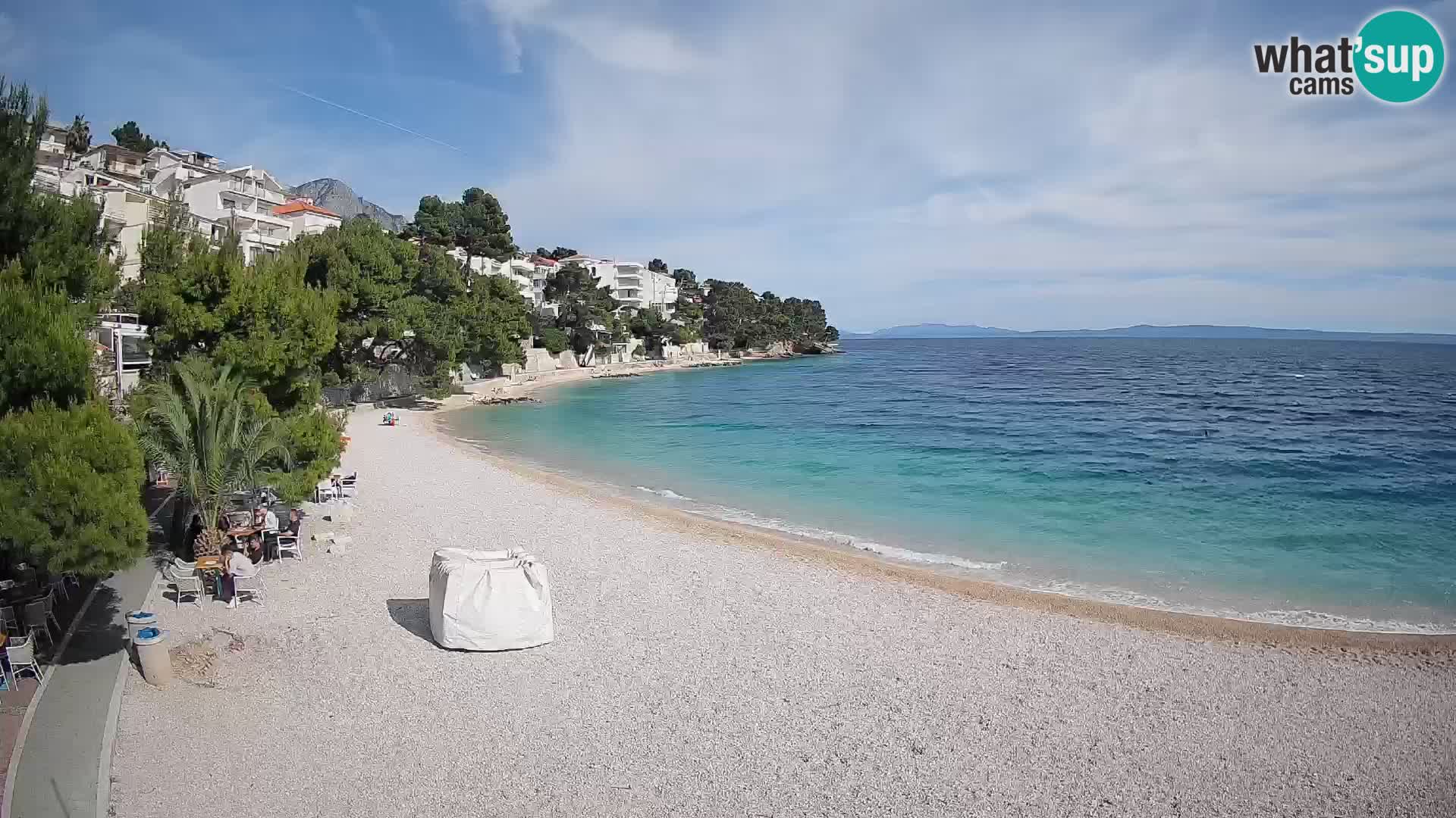Webcam Lučica Beach Brela – Live View from the Adriatic Coast