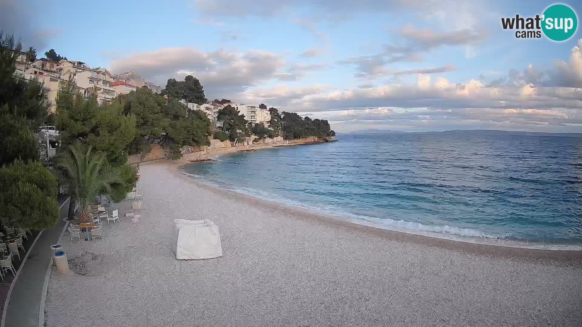 Webcam Lučica Beach Brela – Live View from the Adriatic Coast