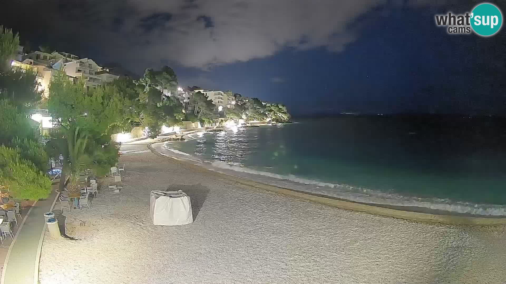 Webcam Lučica Beach Brela – Live View from the Adriatic Coast