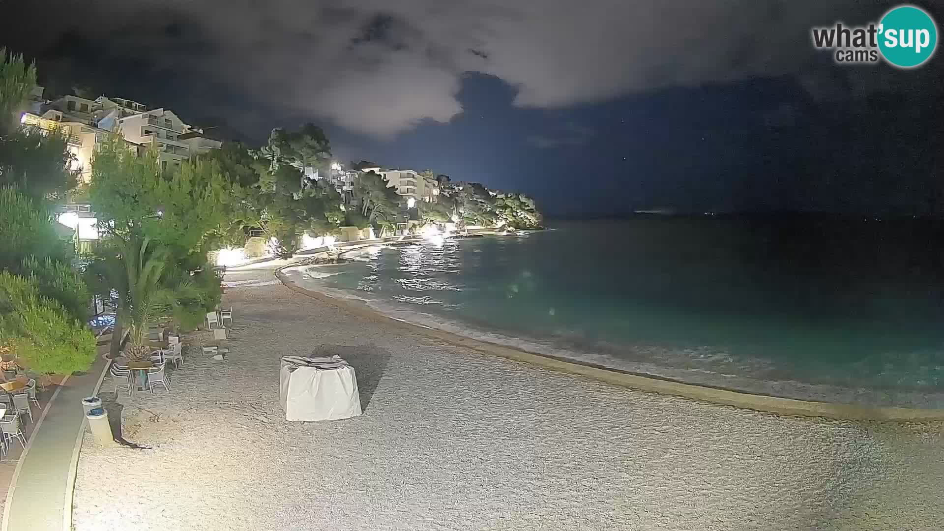 Webcam Lučica Beach Brela – Live View from the Adriatic Coast