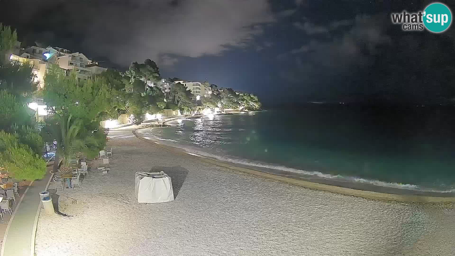 Webcam Lučica Beach Brela – Live View from the Adriatic Coast
