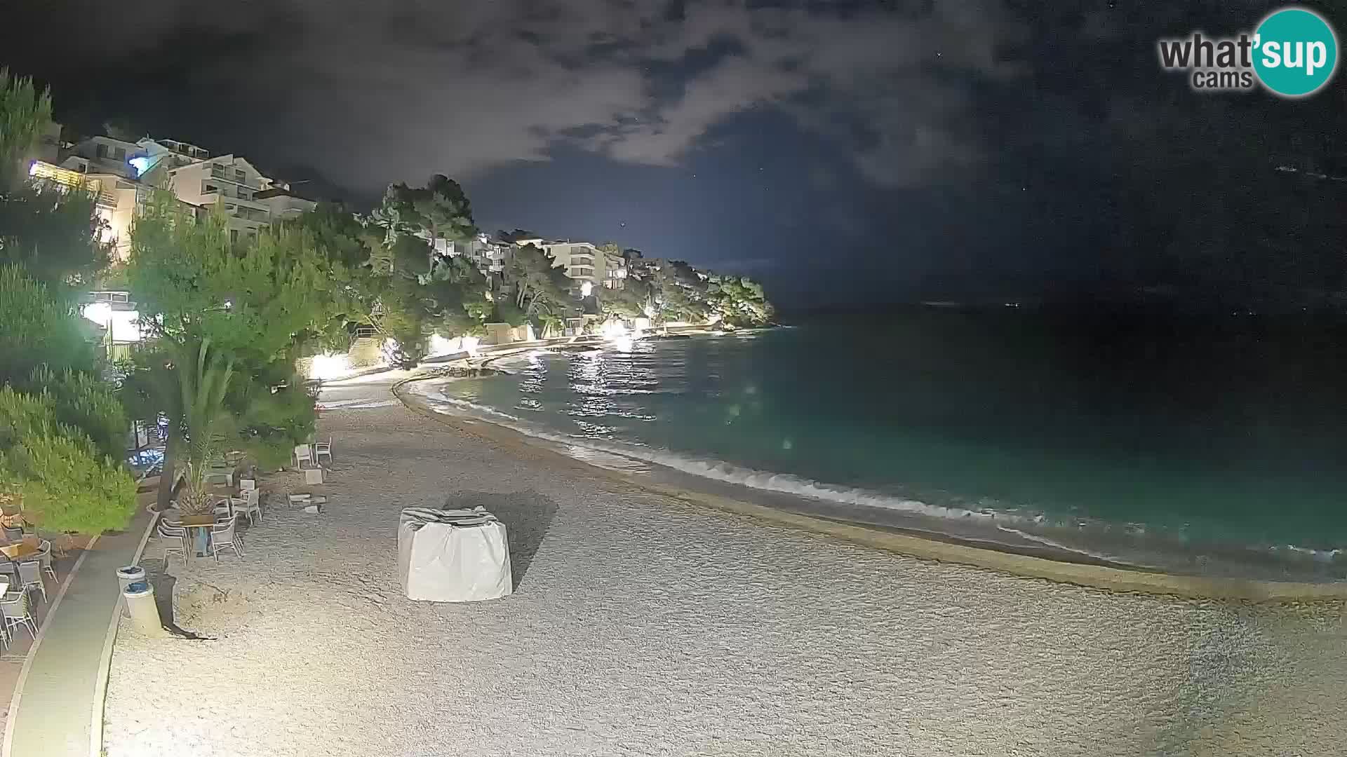 Webcam Lučica Beach Brela – Live View from the Adriatic Coast