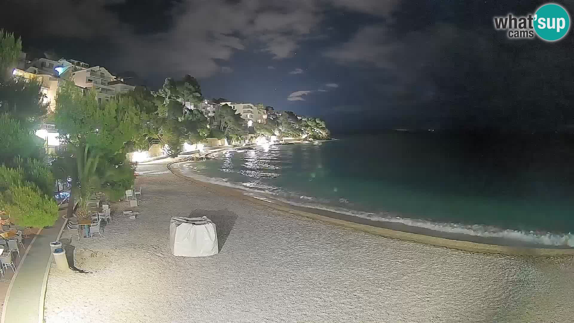 Webcam Lučica Beach Brela – Live View from the Adriatic Coast