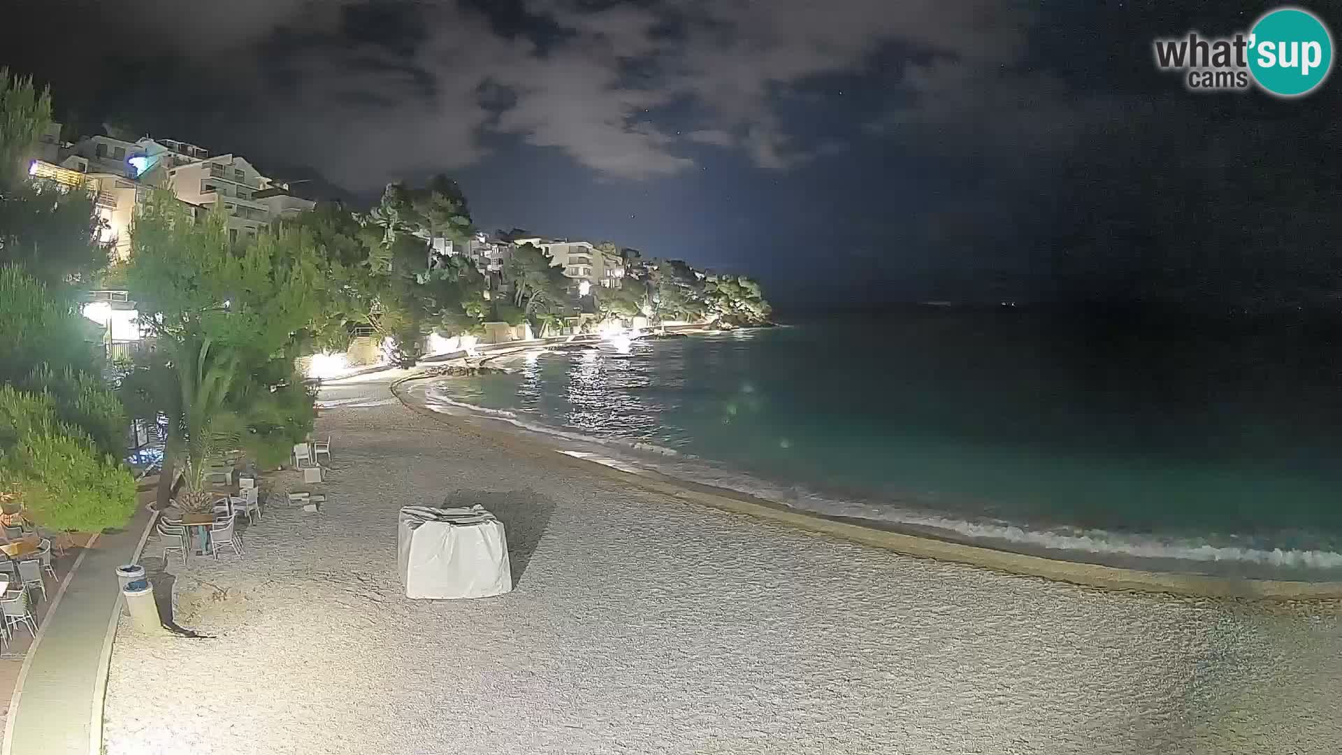 Webcam Lučica Beach Brela – Live View from the Adriatic Coast