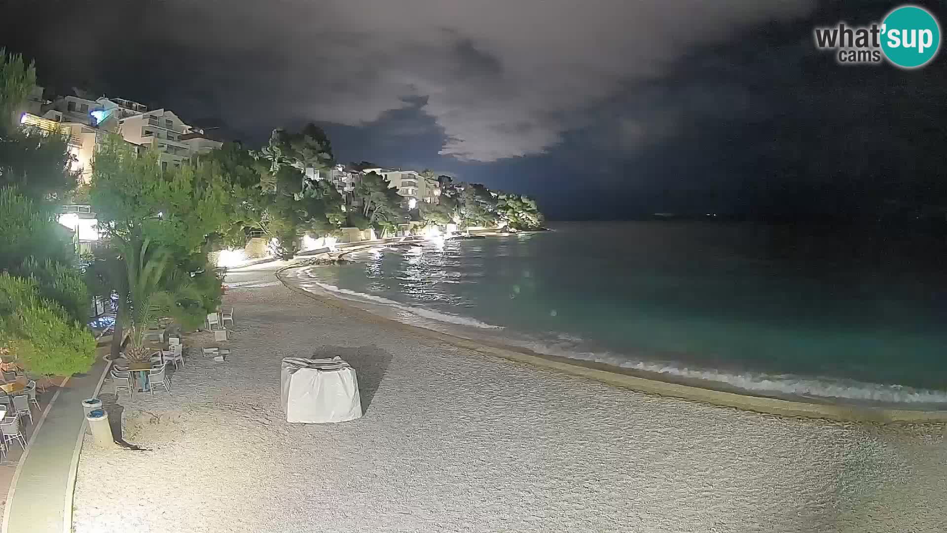 Webcam Lučica Beach Brela – Live View from the Adriatic Coast