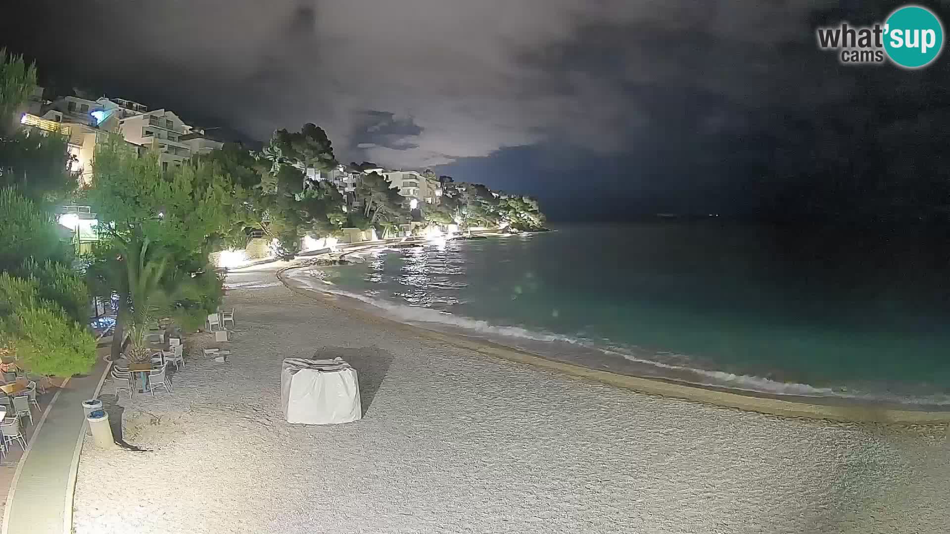 Webcam Lučica Beach Brela – Live View from the Adriatic Coast