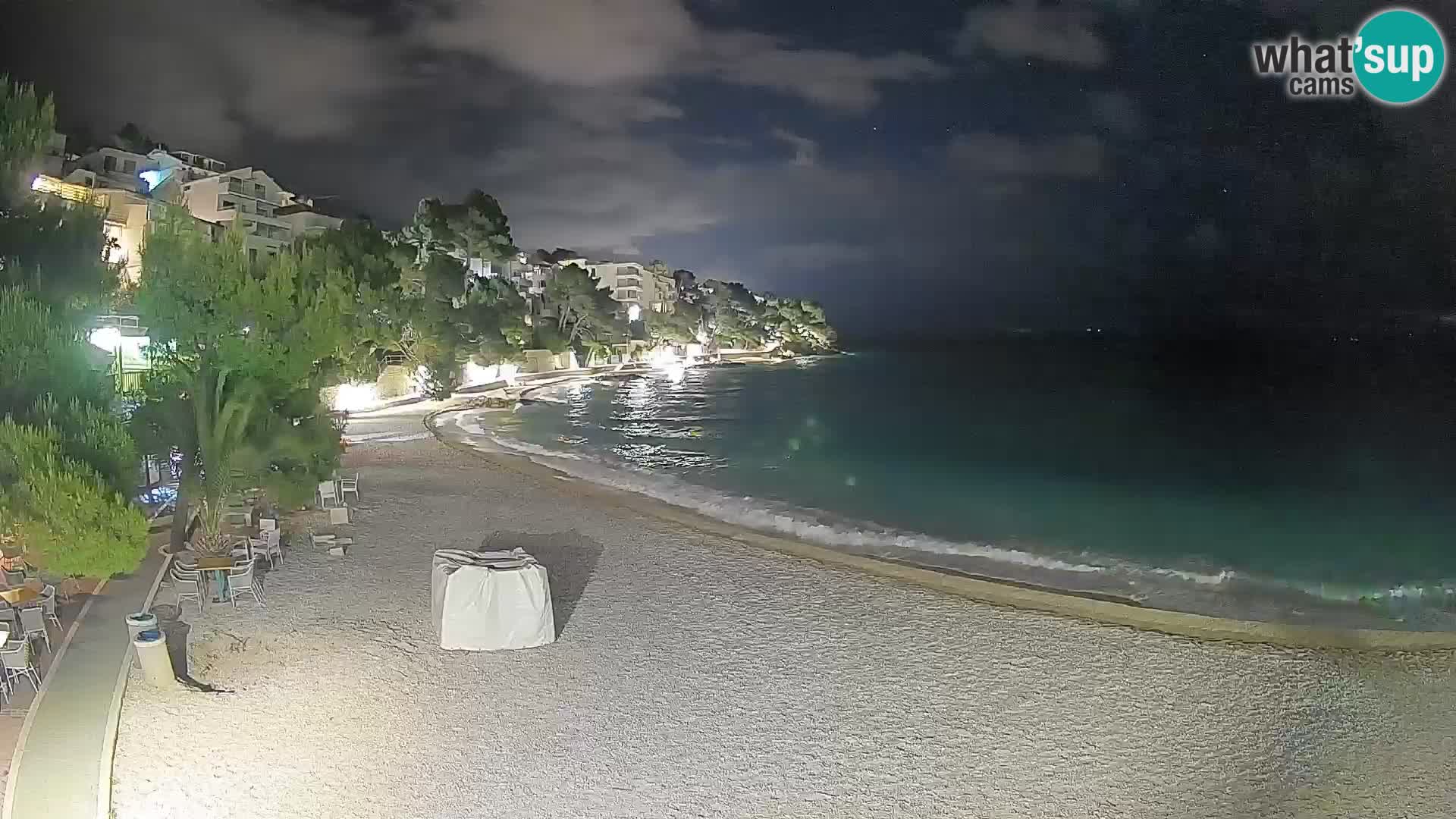 Webcam Lučica Beach Brela – Live View from the Adriatic Coast