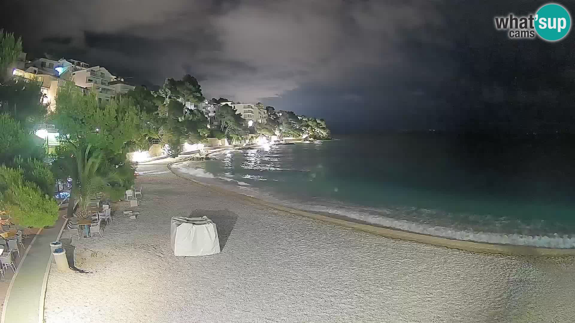 Webcam Lučica Beach Brela – Live View from the Adriatic Coast