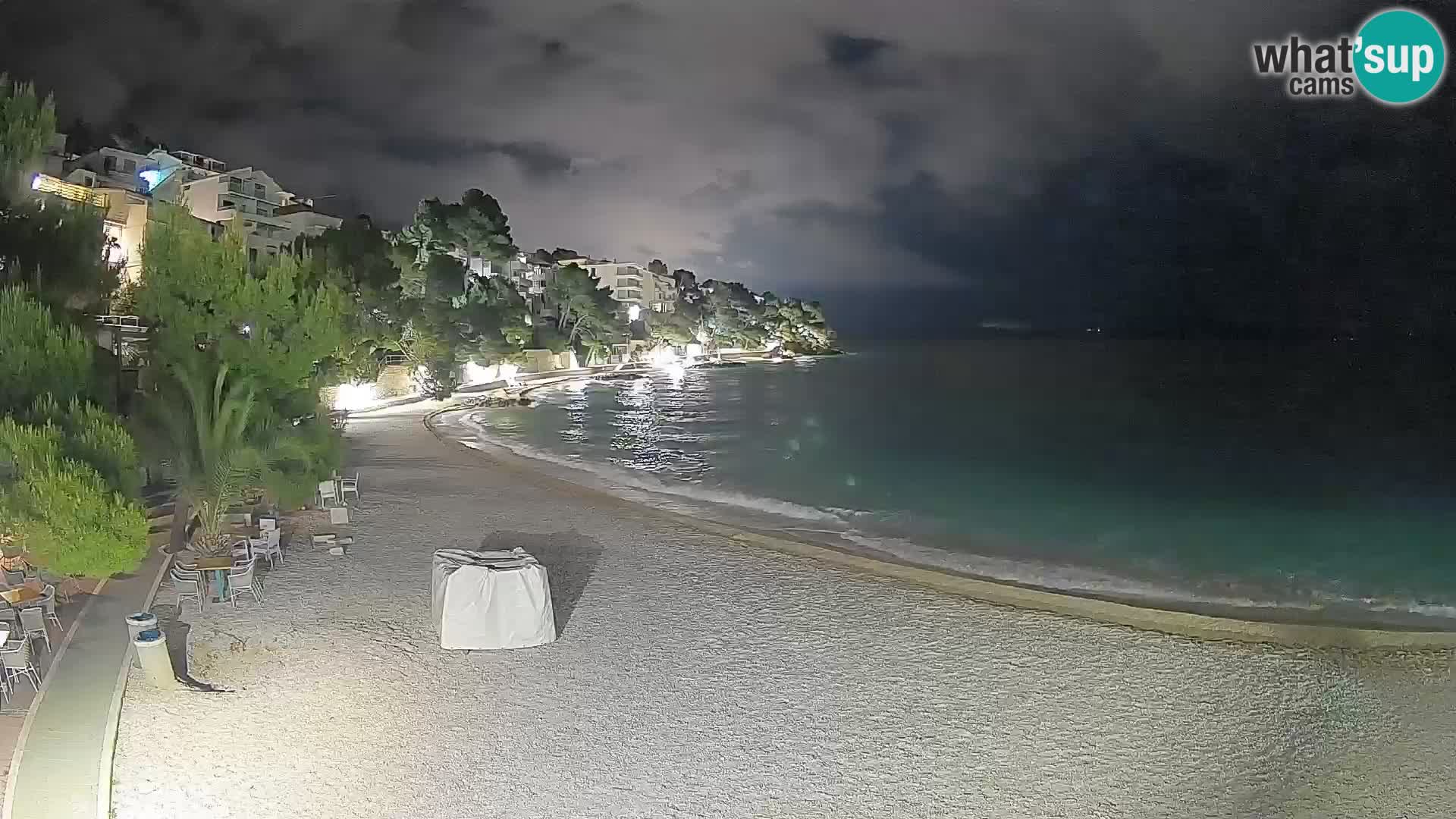 Webcam Lučica Beach Brela – Live View from the Adriatic Coast