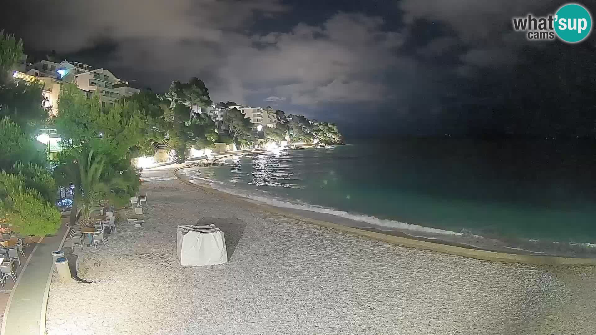 Webcam Lučica Beach Brela – Live View from the Adriatic Coast