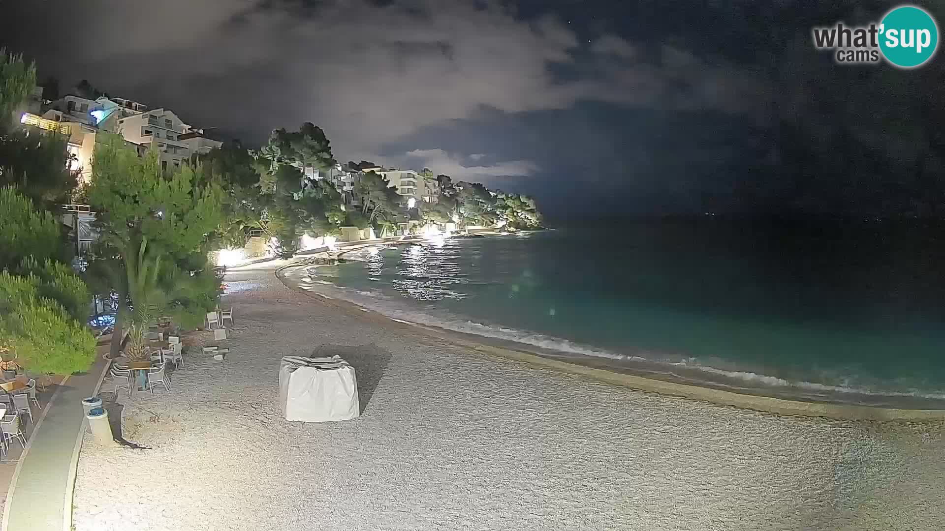 Webcam Lučica Beach Brela – Live View from the Adriatic Coast