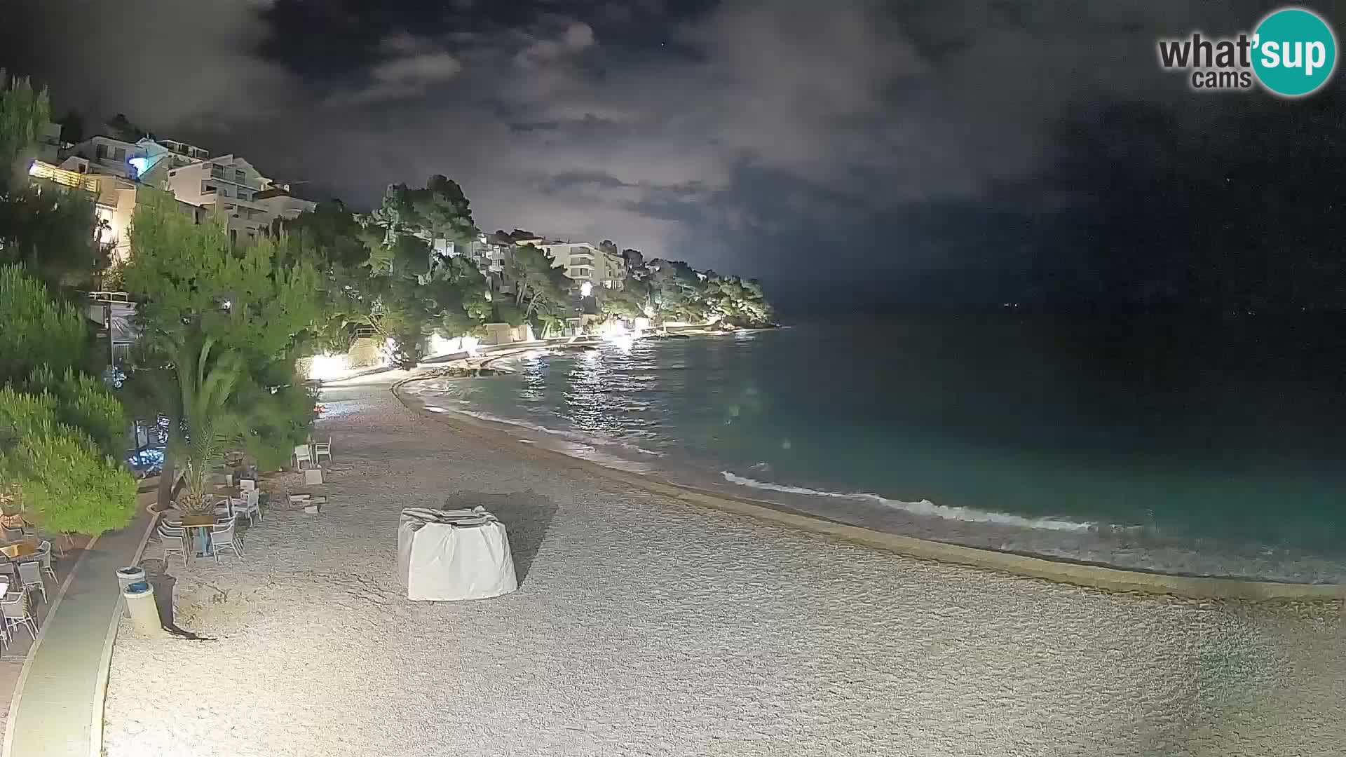 Webcam Lučica Beach Brela – Live View from the Adriatic Coast