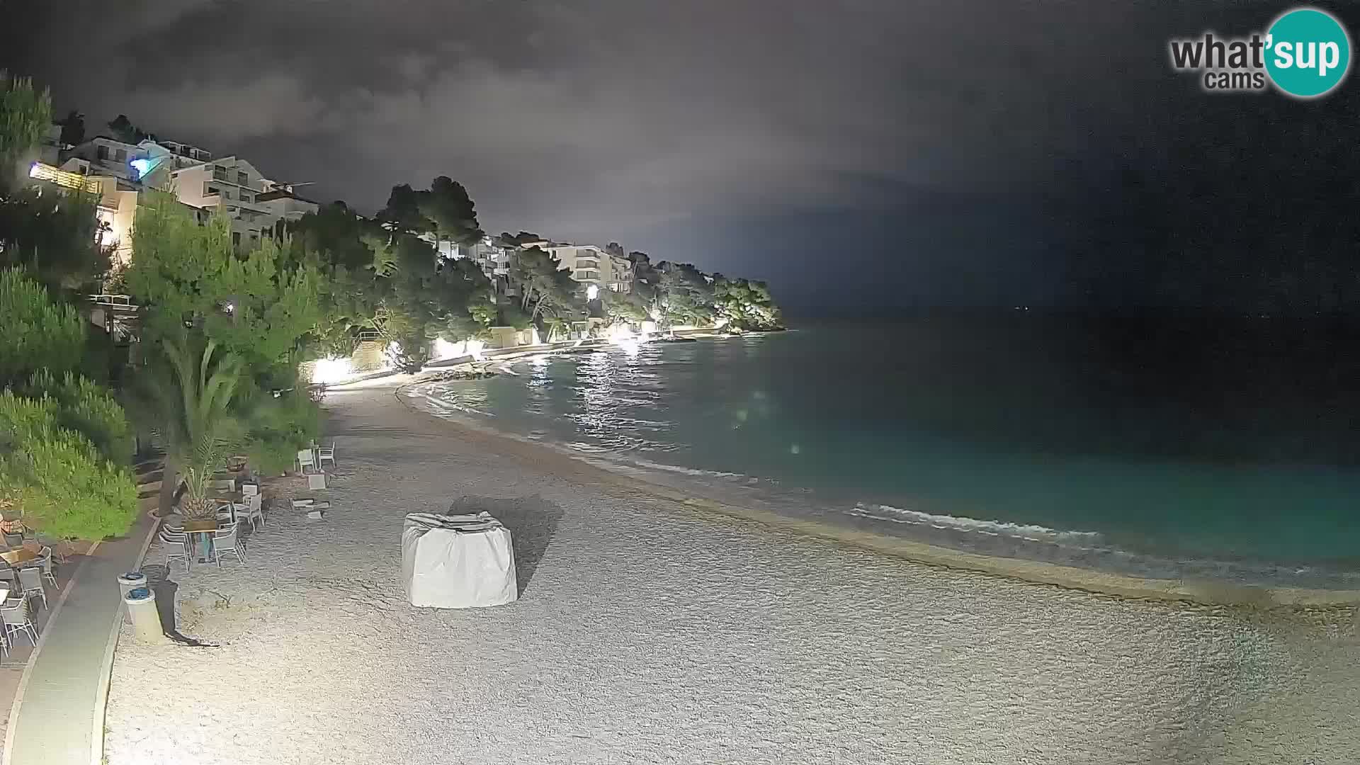 Webcam Lučica Beach Brela – Live View from the Adriatic Coast