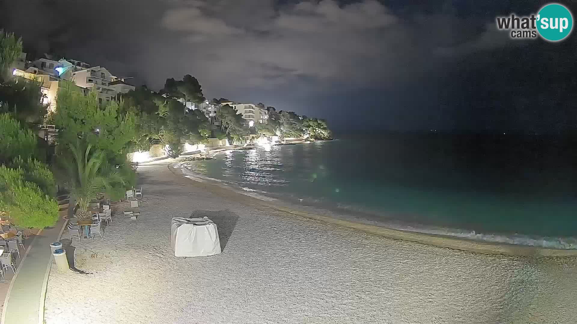 Webcam Lučica Beach Brela – Live View from the Adriatic Coast