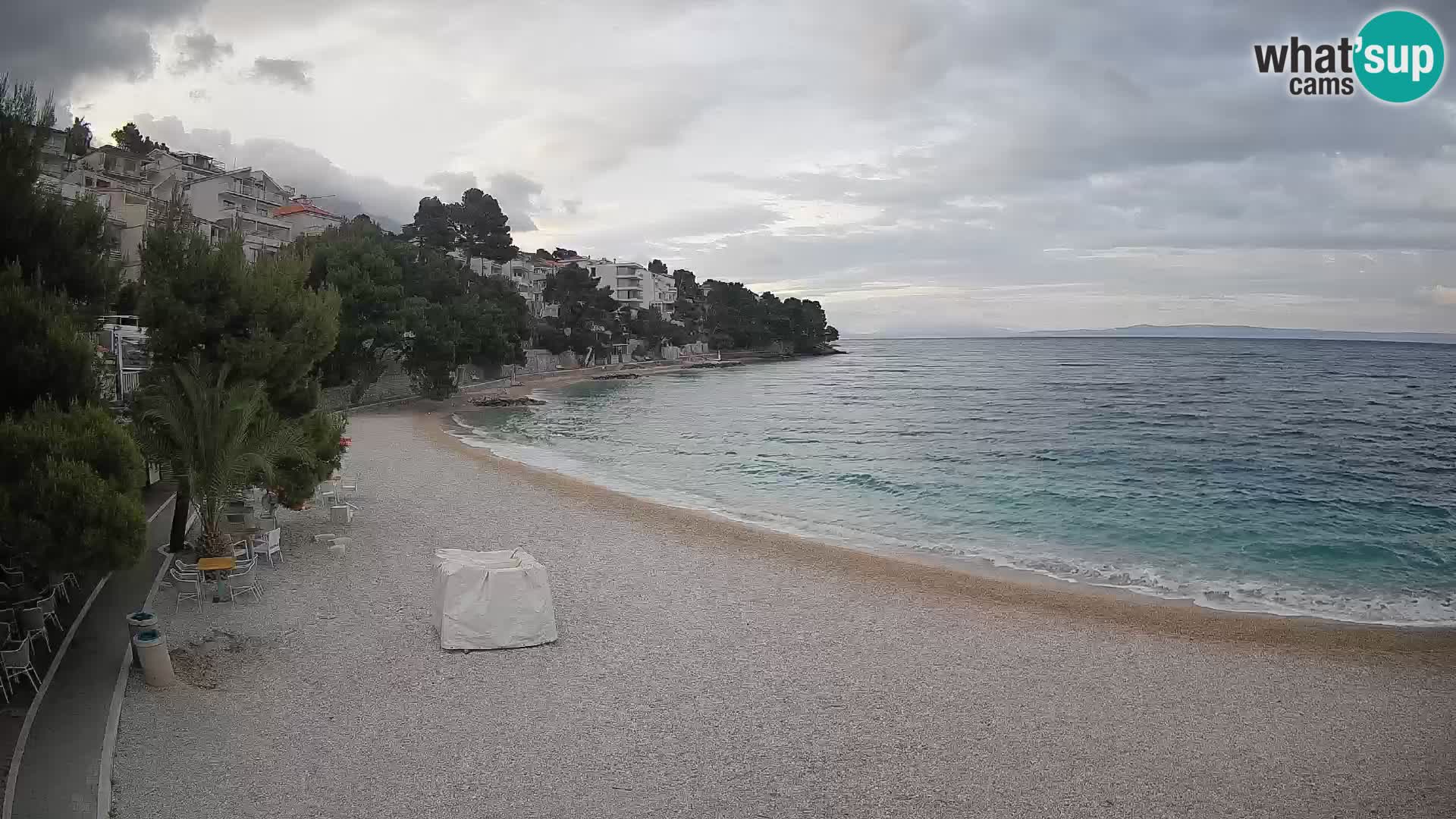 Webcam Lučica Beach Brela – Live View from the Adriatic Coast