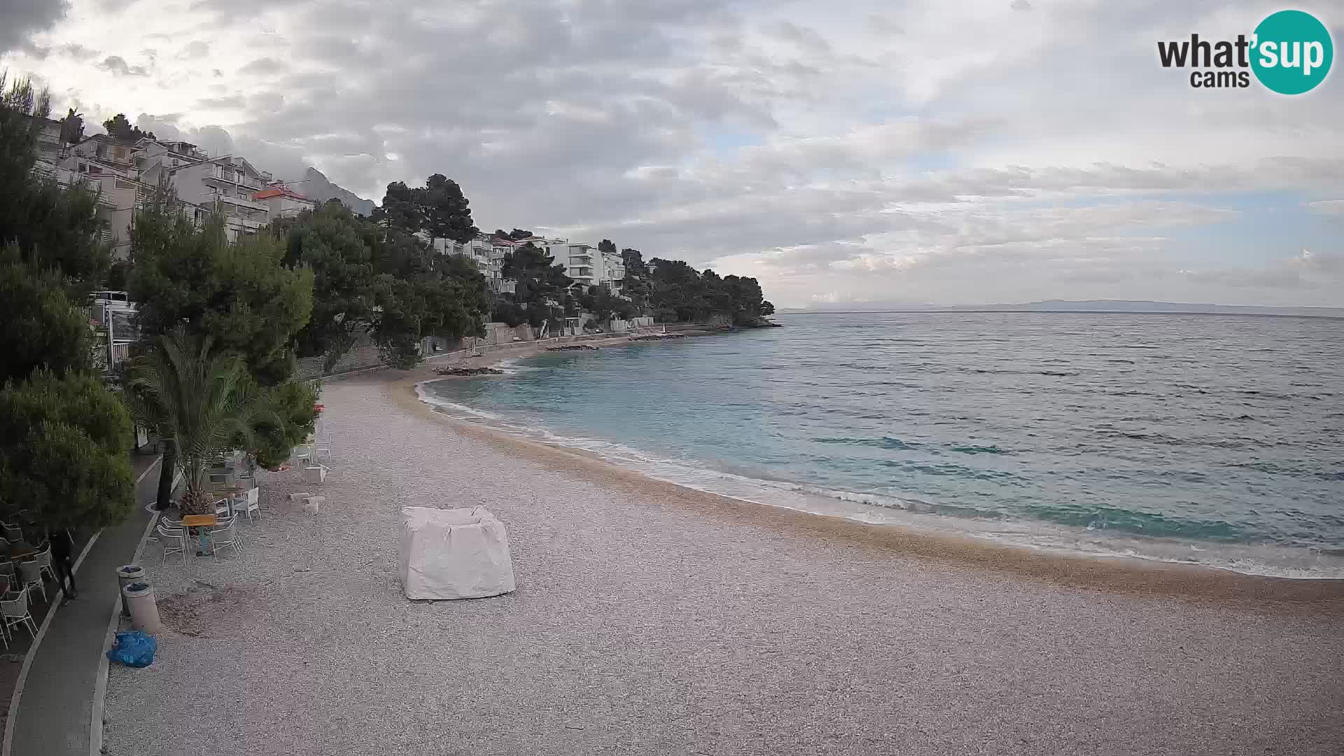 Webcam Lučica Beach Brela – Live View from the Adriatic Coast