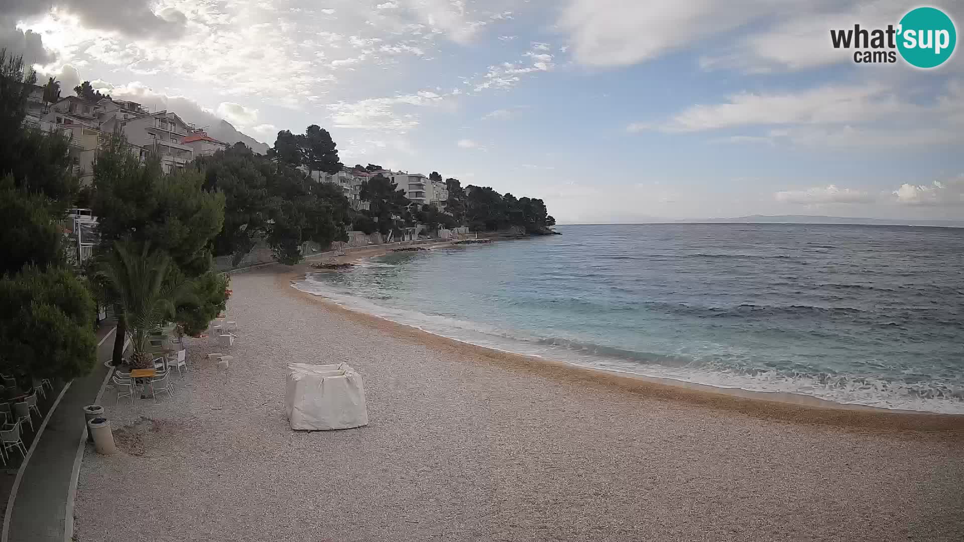 Webcam Lučica Beach Brela – Live View from the Adriatic Coast