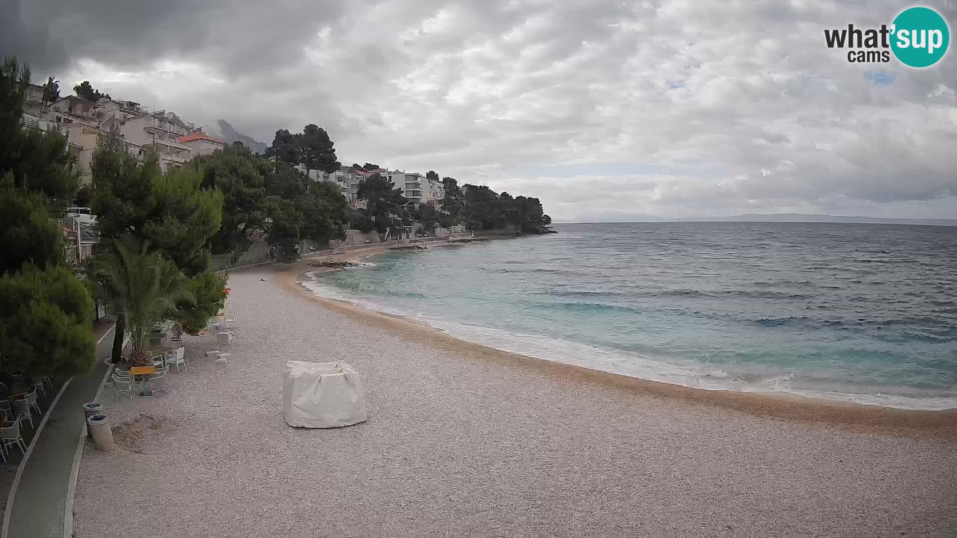 Webcam Lučica Beach Brela – Live View from the Adriatic Coast
