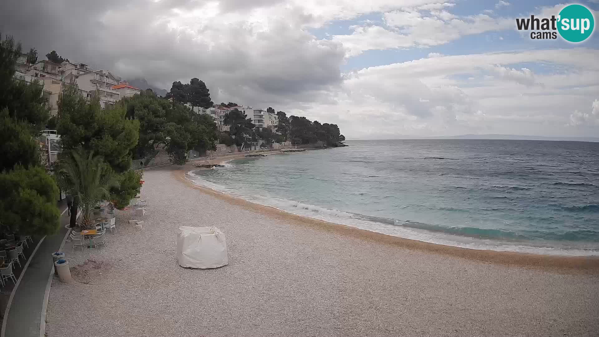 Webcam Lučica Beach Brela – Live View from the Adriatic Coast