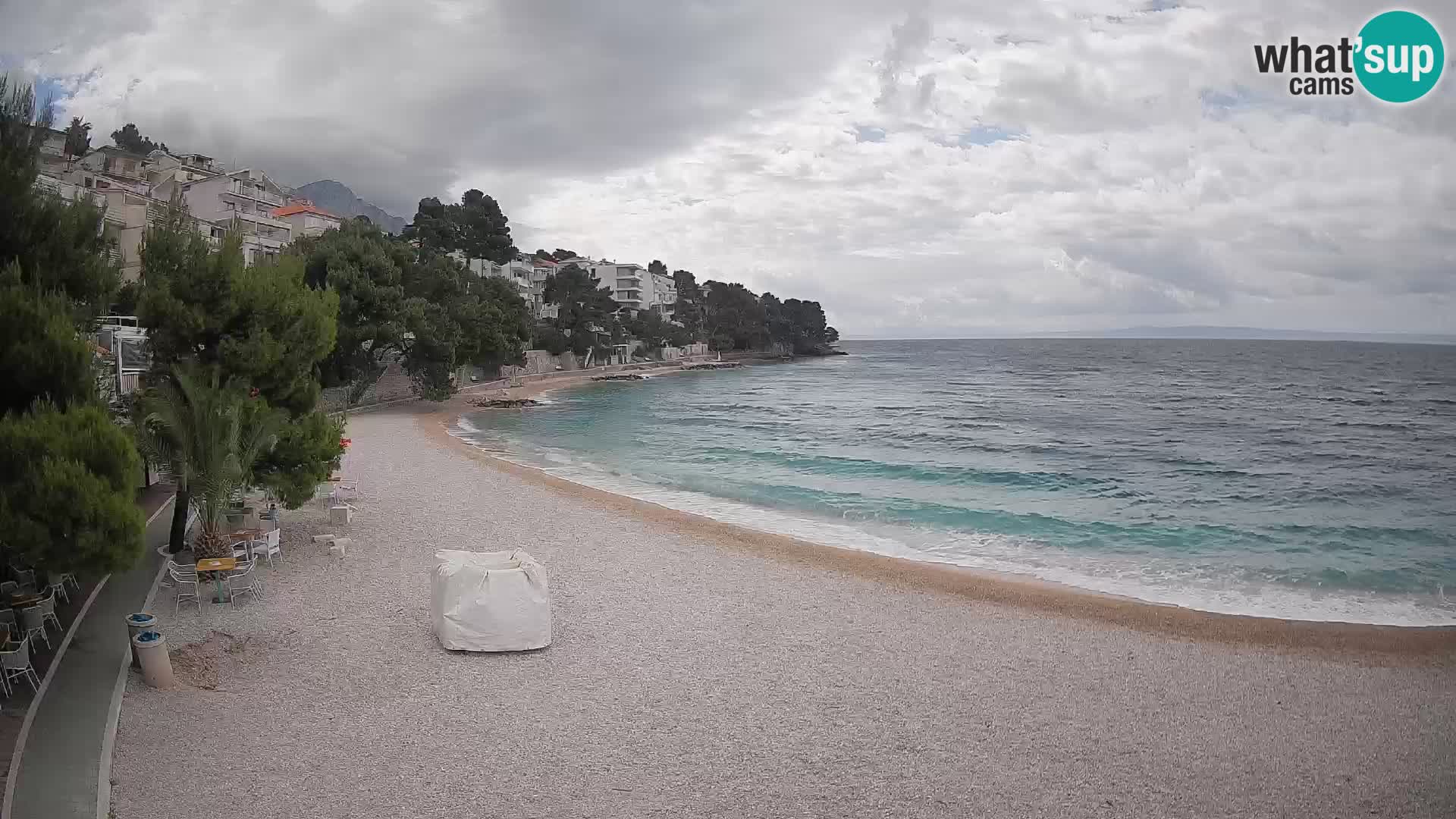 Webcam Lučica Beach Brela – Live View from the Adriatic Coast