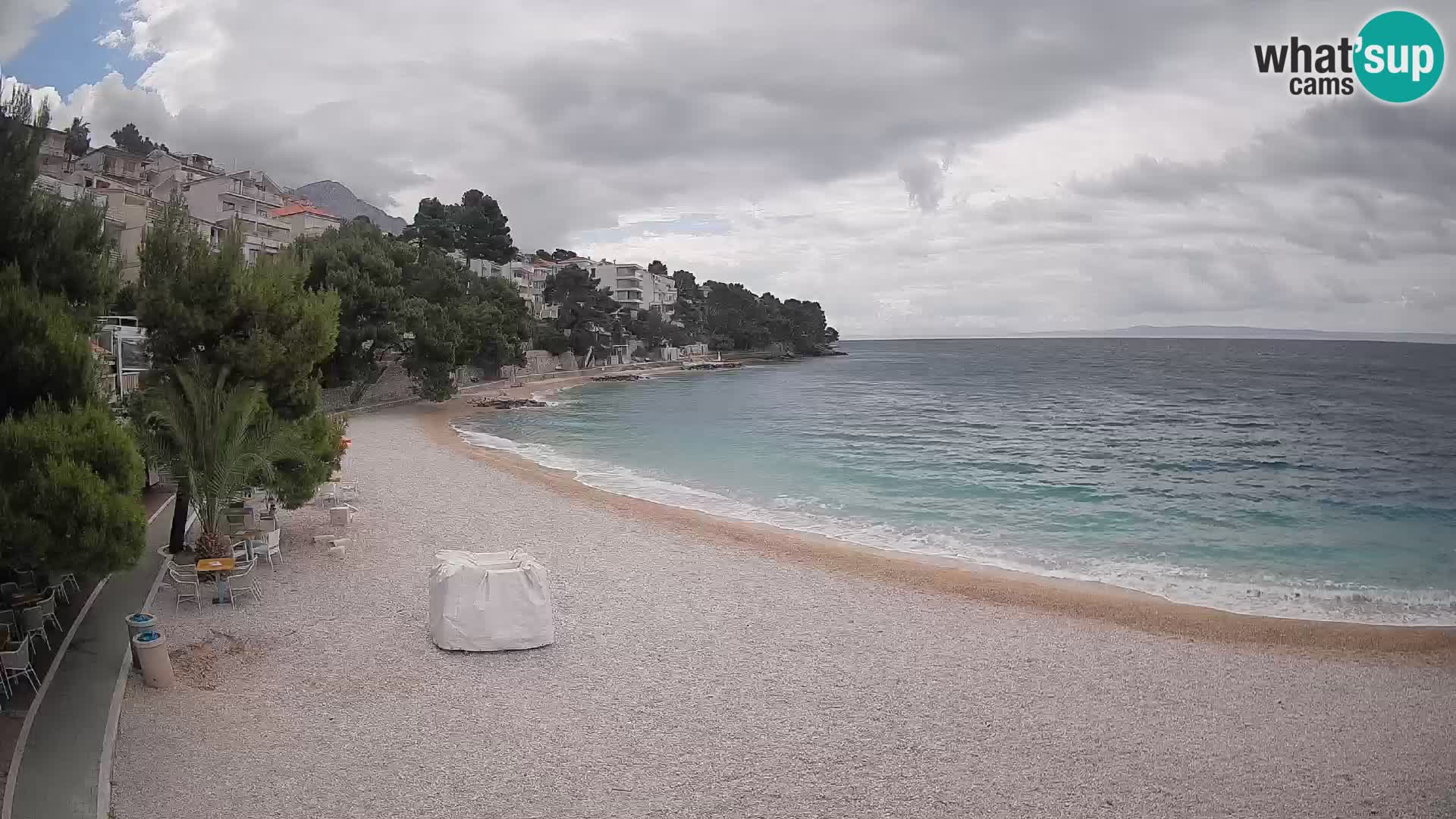 Webcam Lučica Beach Brela – Live View from the Adriatic Coast