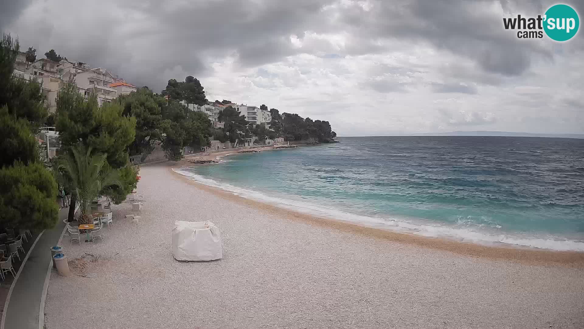 Webcam Lučica Beach Brela – Live View from the Adriatic Coast