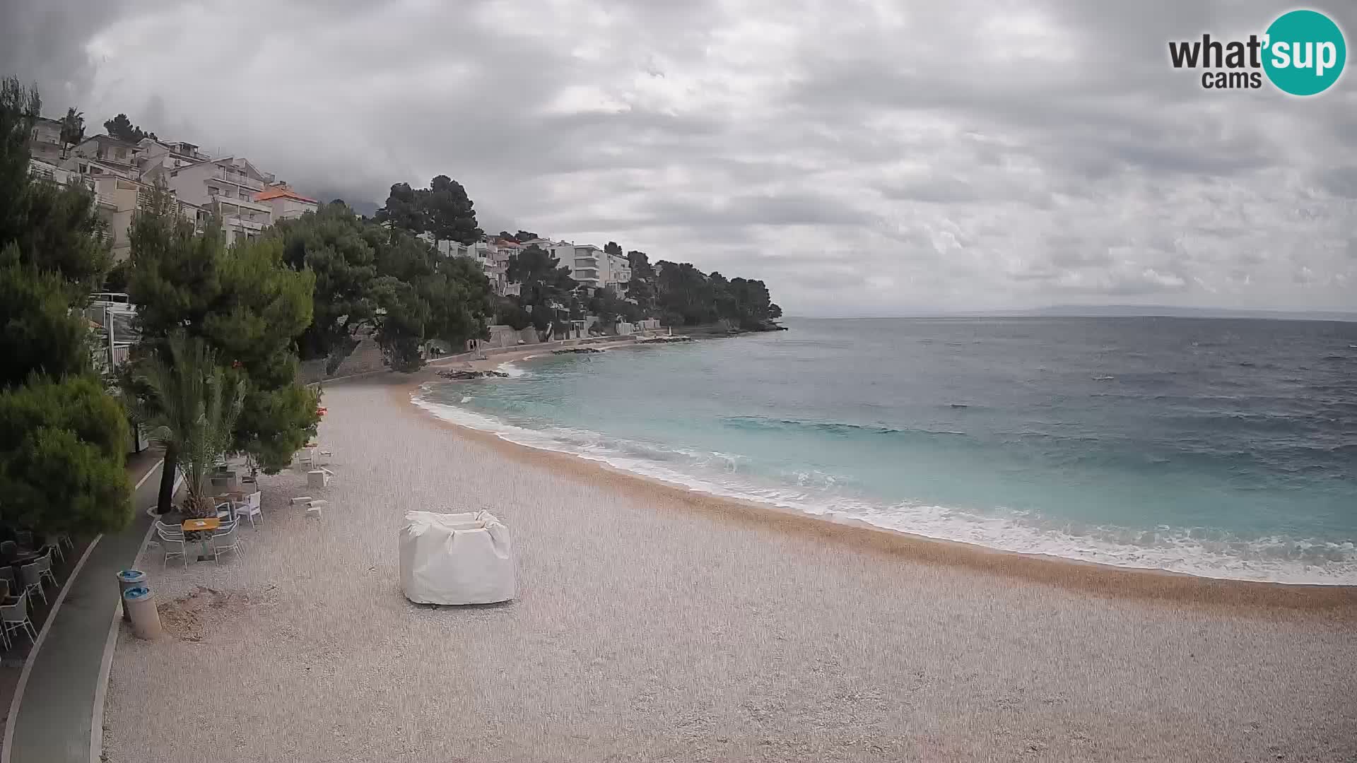 Webcam Lučica Beach Brela – Live View from the Adriatic Coast