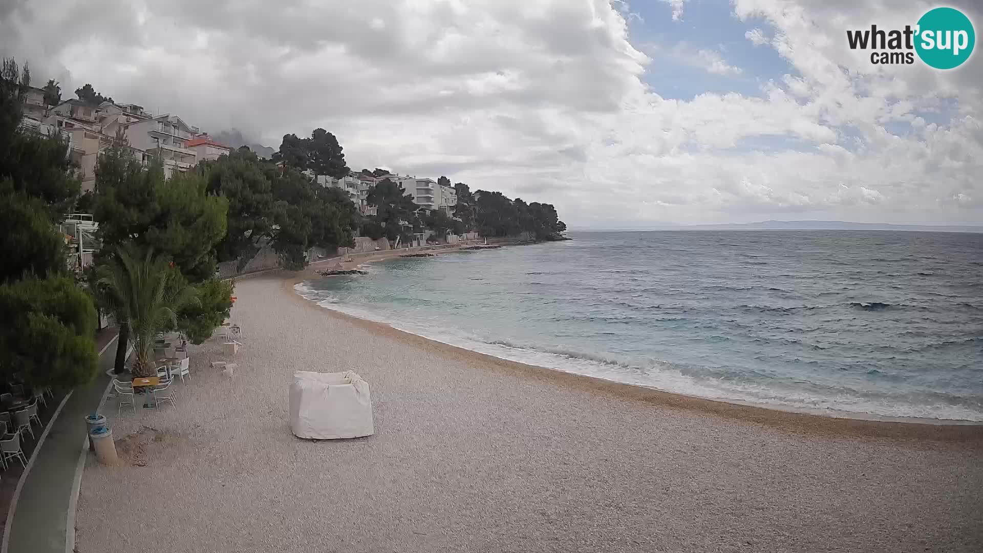 Webcam Lučica Beach Brela – Live View from the Adriatic Coast