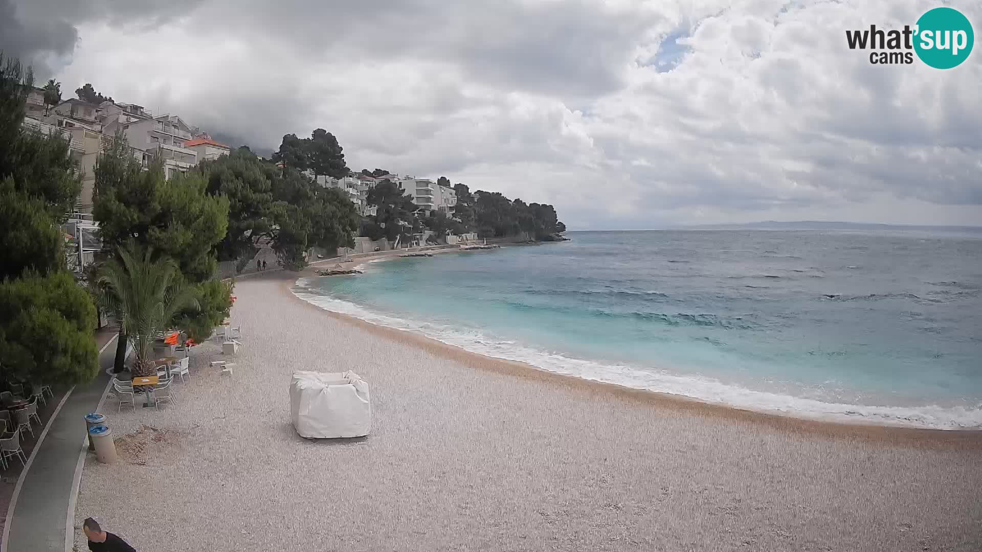 Webcam Lučica Beach Brela – Live View from the Adriatic Coast