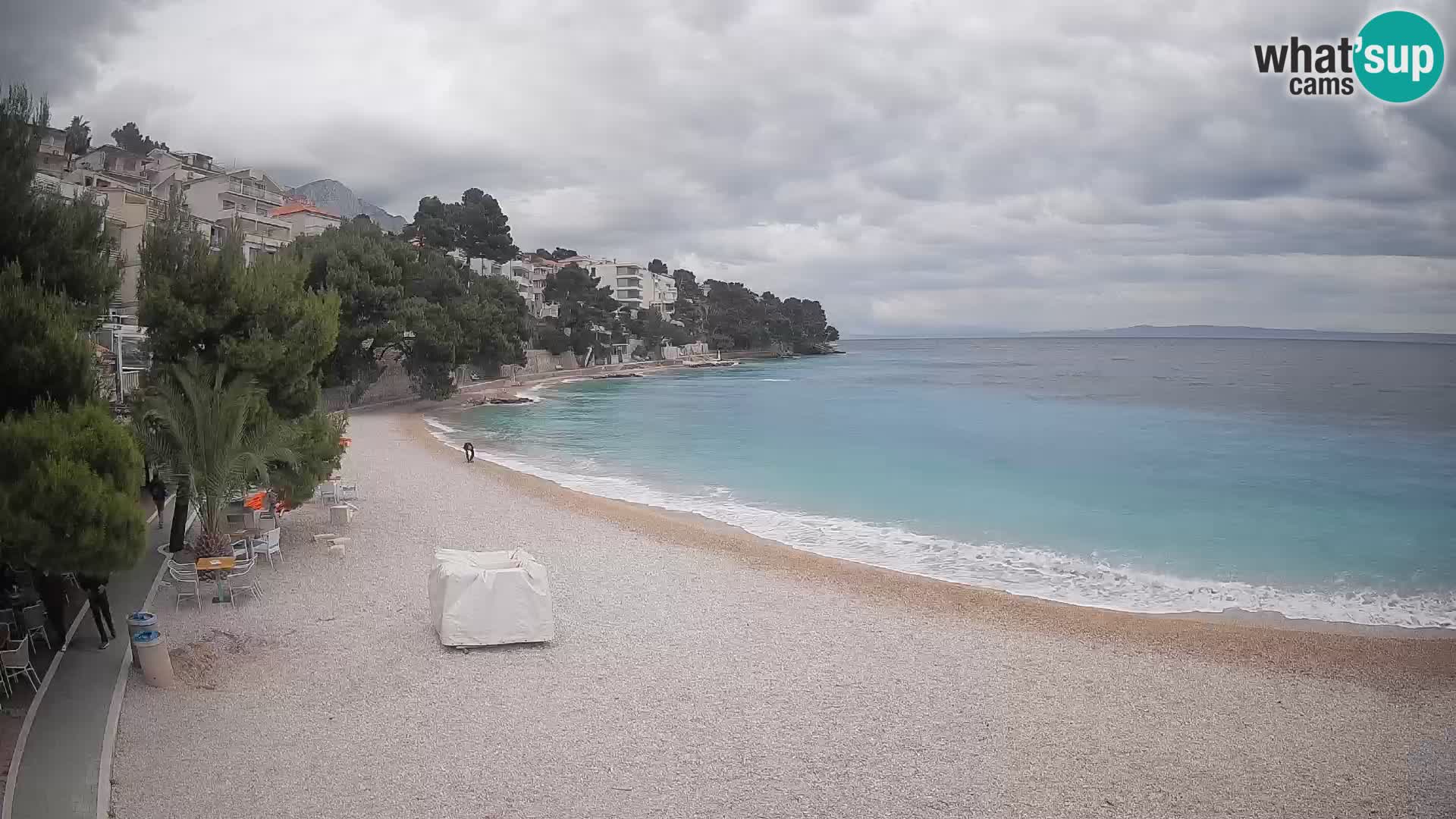 Webcam Lučica Beach Brela – Live View from the Adriatic Coast