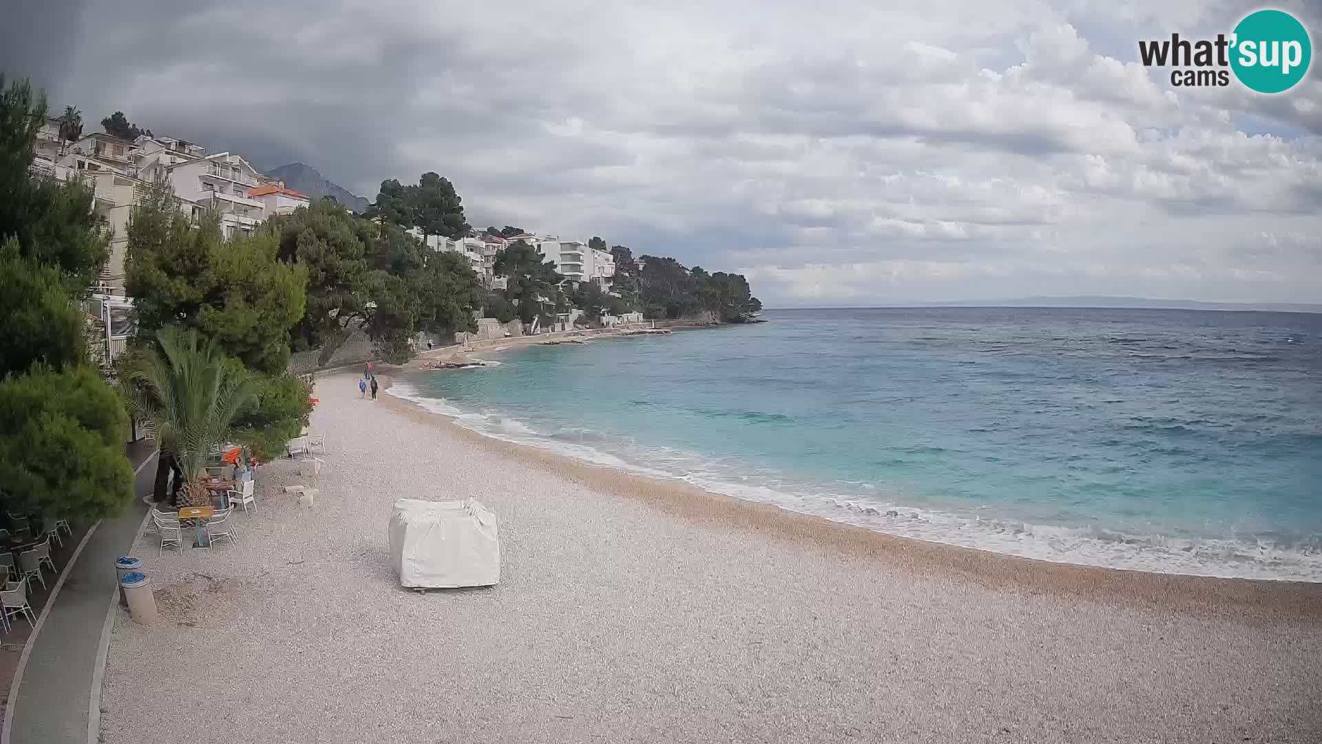Webcam Lučica Beach Brela – Live View from the Adriatic Coast