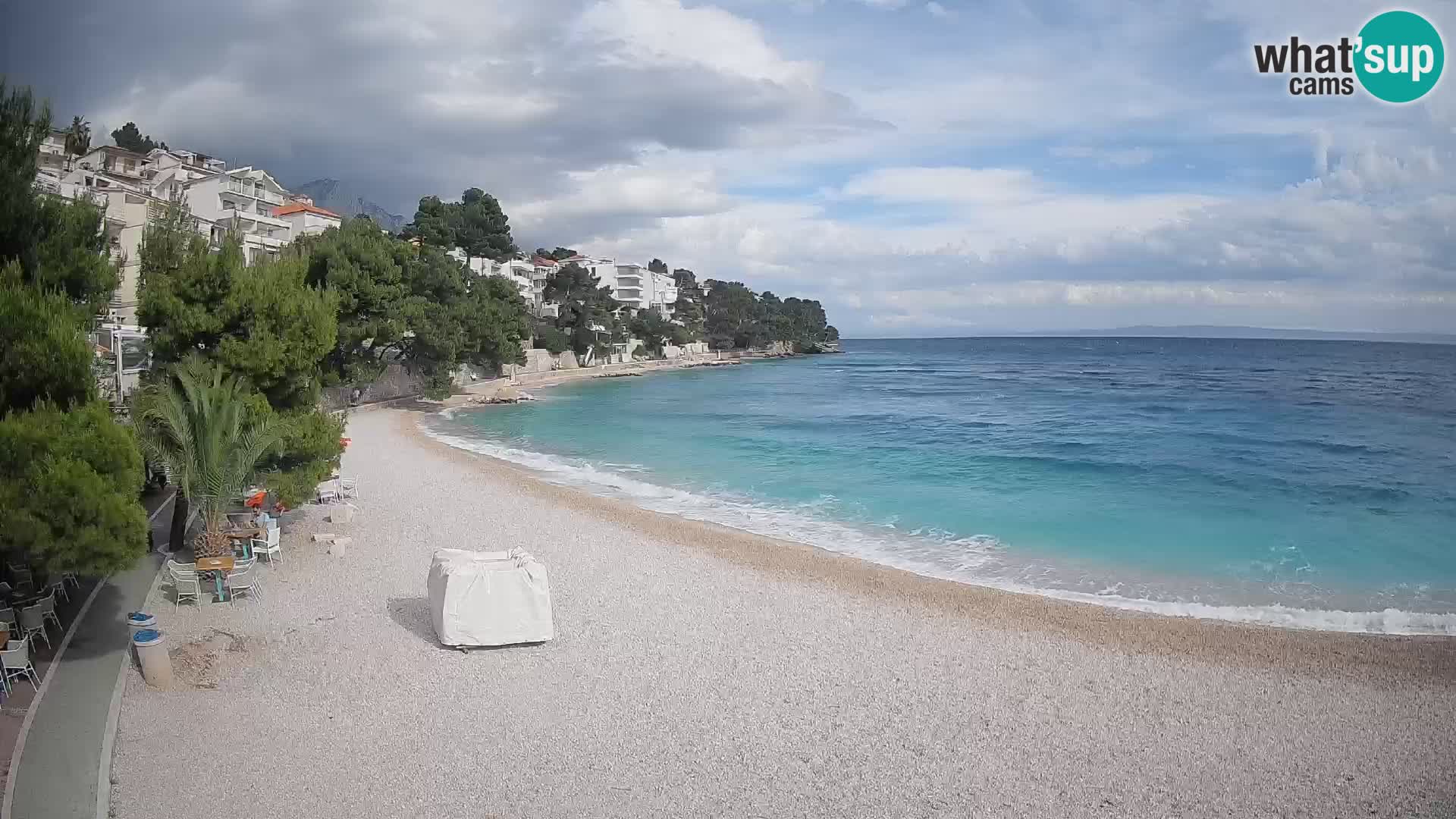 Webcam Lučica Beach Brela – Live View from the Adriatic Coast